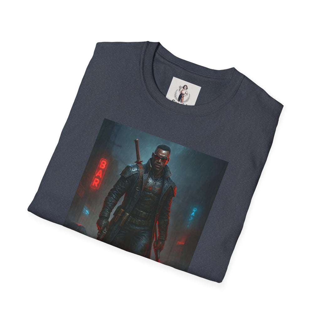 Blade Superhero Marvel Unisex Softstyle T-Shirt, Comic Book Tee, Geeky Clothing, Cosplay Costume Top