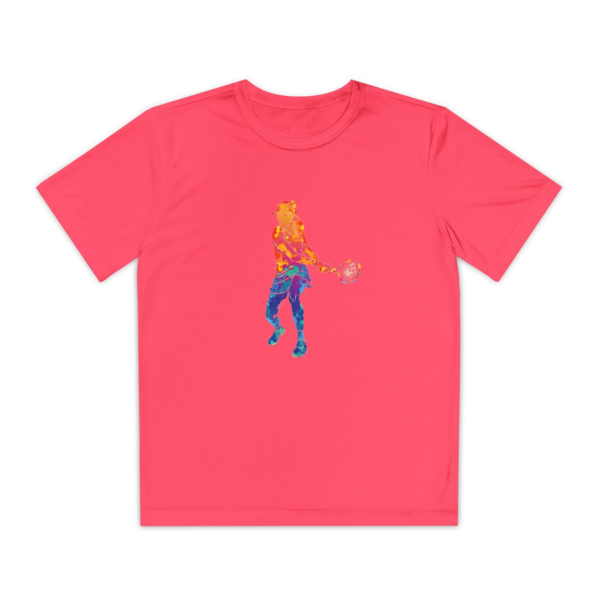 Tennis Youth Sports Graphic Tee, Cool Athletic Shirt for Kids, Perfect for Sports Events, Team Spirit, Birthday Gift, Summer Activities