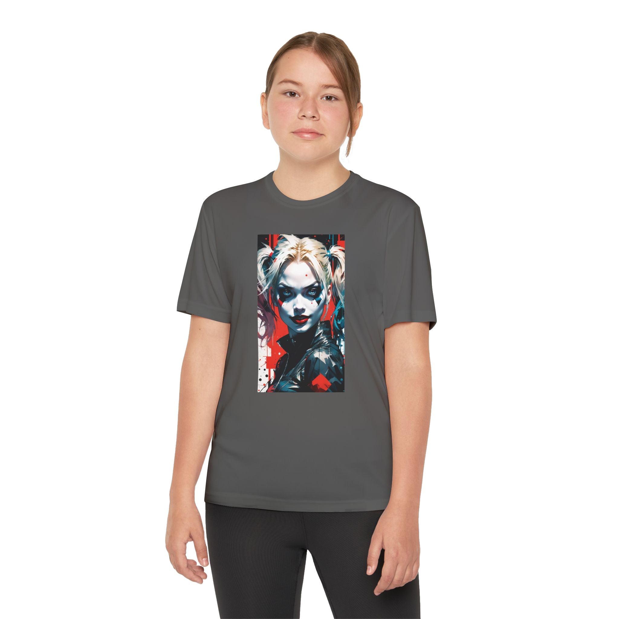 Superhero Youth T-Shirt Sports Graphic Tee, Cool Athletic Shirt for Kids
