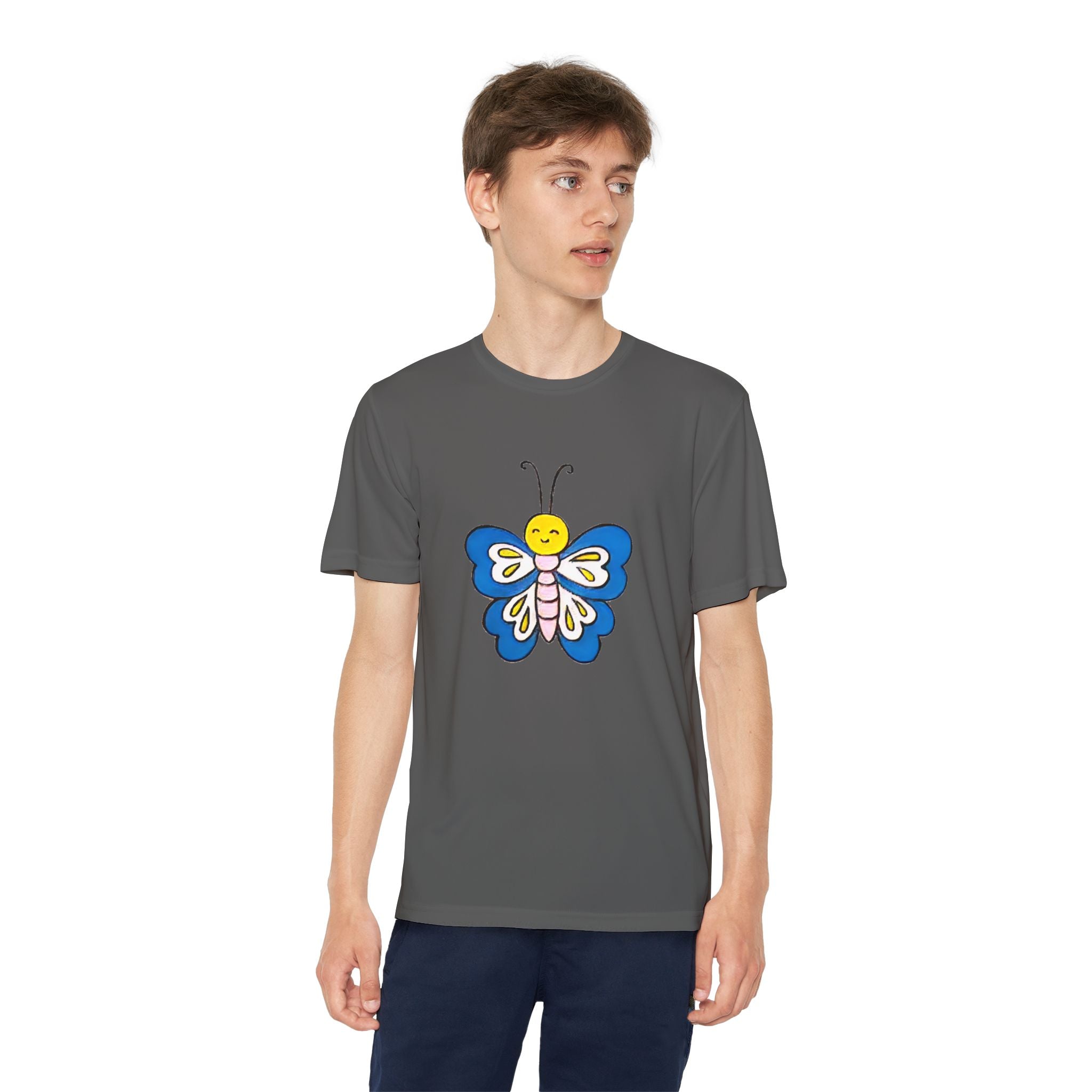 Butterffy Youth T-Shirt Sports Graphic Tee, Cool Athletic Shirt for Kids, Perfect for Sports Events, Team Spirit