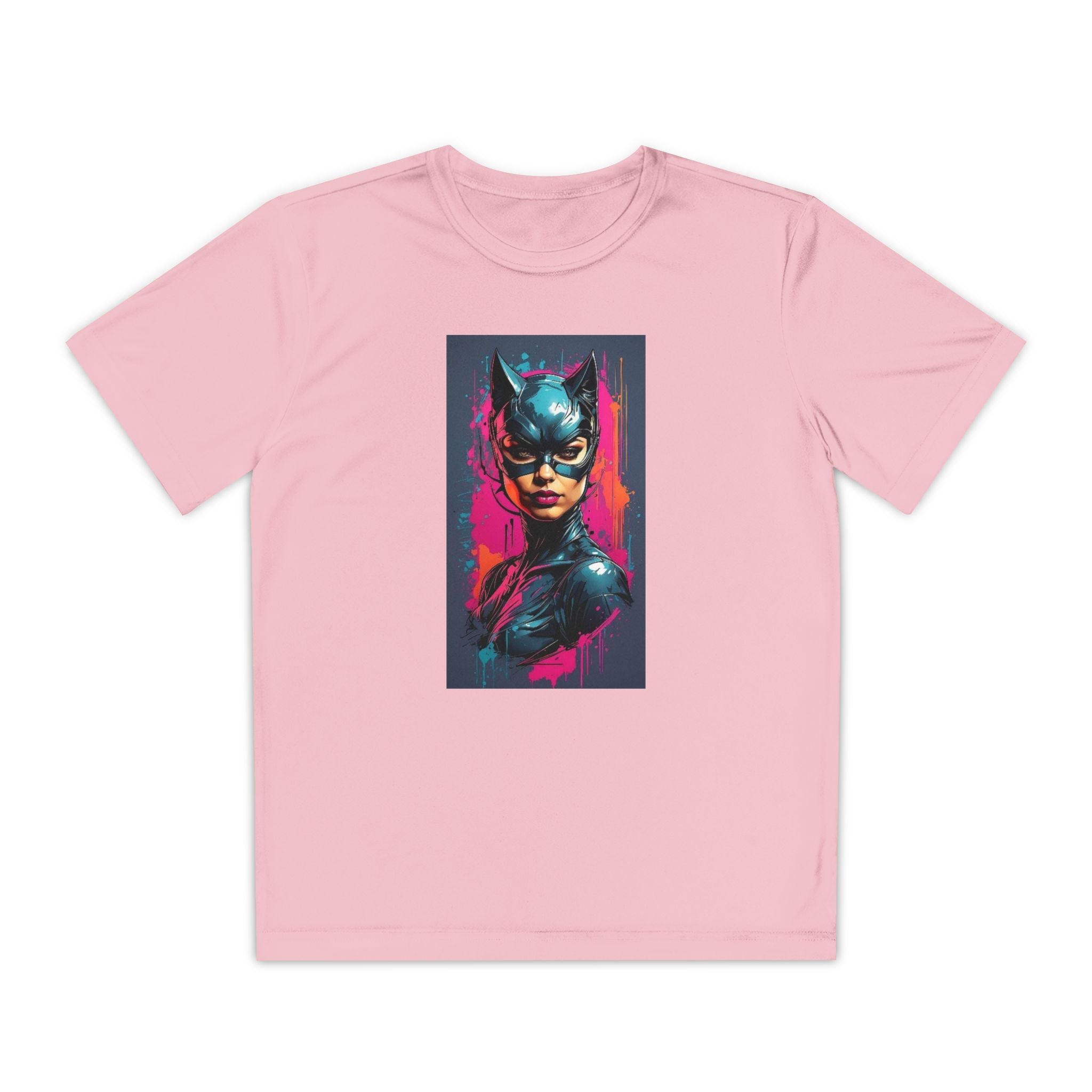 Superhero Youth T-Shirt Sports Graphic Tee, Cool Athletic Shirt for Kids