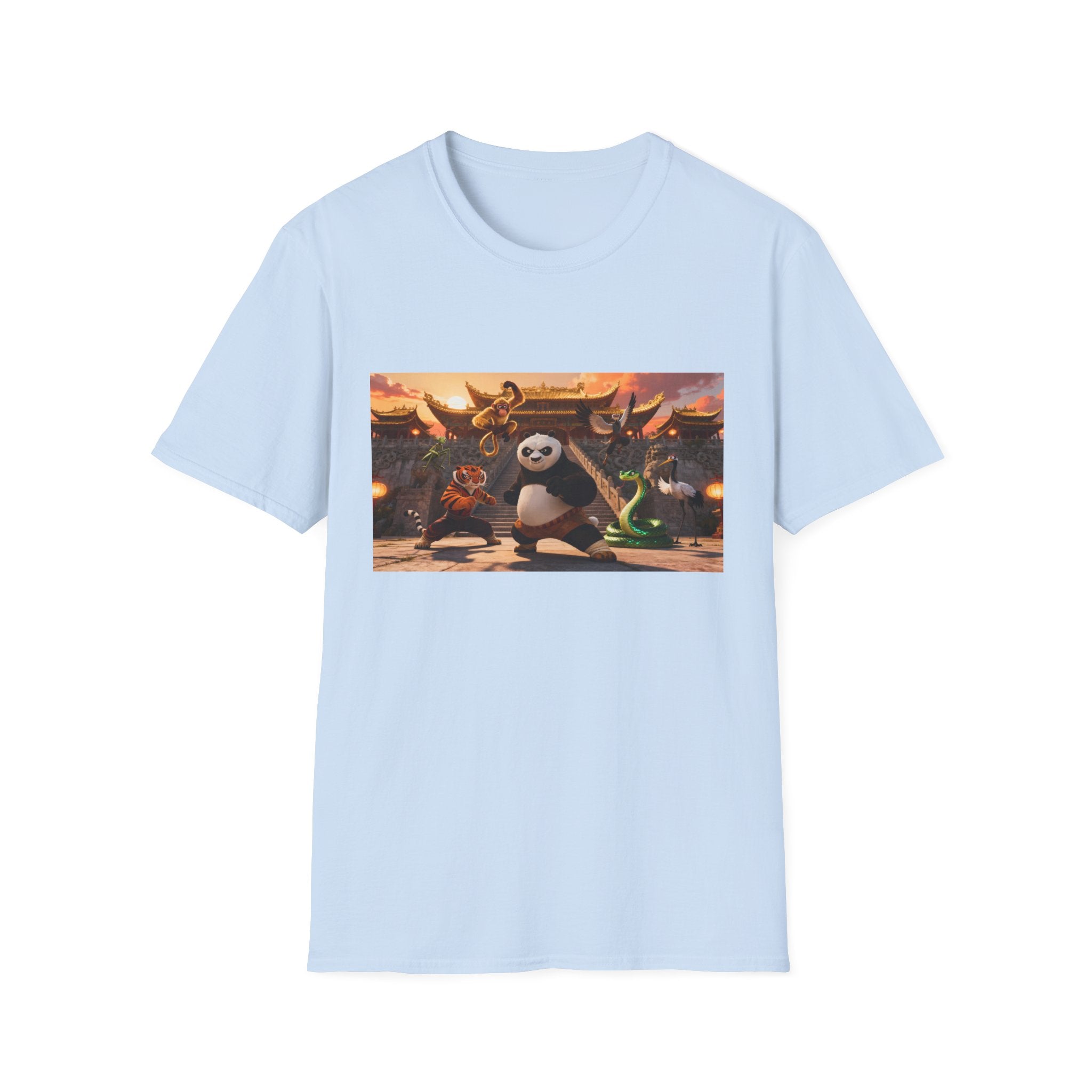 Kung Fu Panda Unisex Softstyle T-Shirt, DreamWorks Animation Youth Competitor Tee, Graphic Tee, Movie Fan Gift, Cult Classic Shirt, Comfy