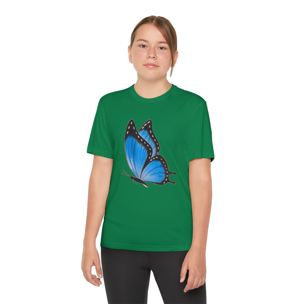 Butterffy Youth T-Shirt Sports Graphic Tee, Cool Athletic Shirt for Kids, Perfect for Sports Events, Team Spirit