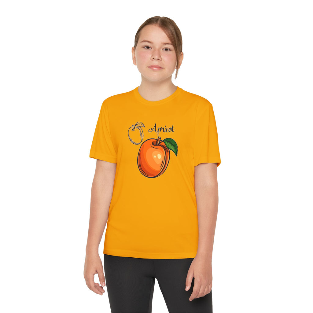 Apricot Youth T-Shirt Sports Graphic Tee, Cool Athletic Shirt for Kids, Perfect for Sports Events, Team Spirit