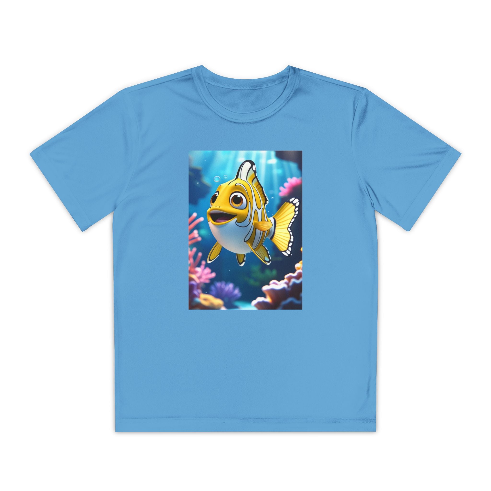 Nemo Fish Ocean Youth T-Shirt - Underwater Kids Tee, Finding Nemo Shirt, Beach Vacation Clothing, Ocean Lover Gift, Fish Theme Top