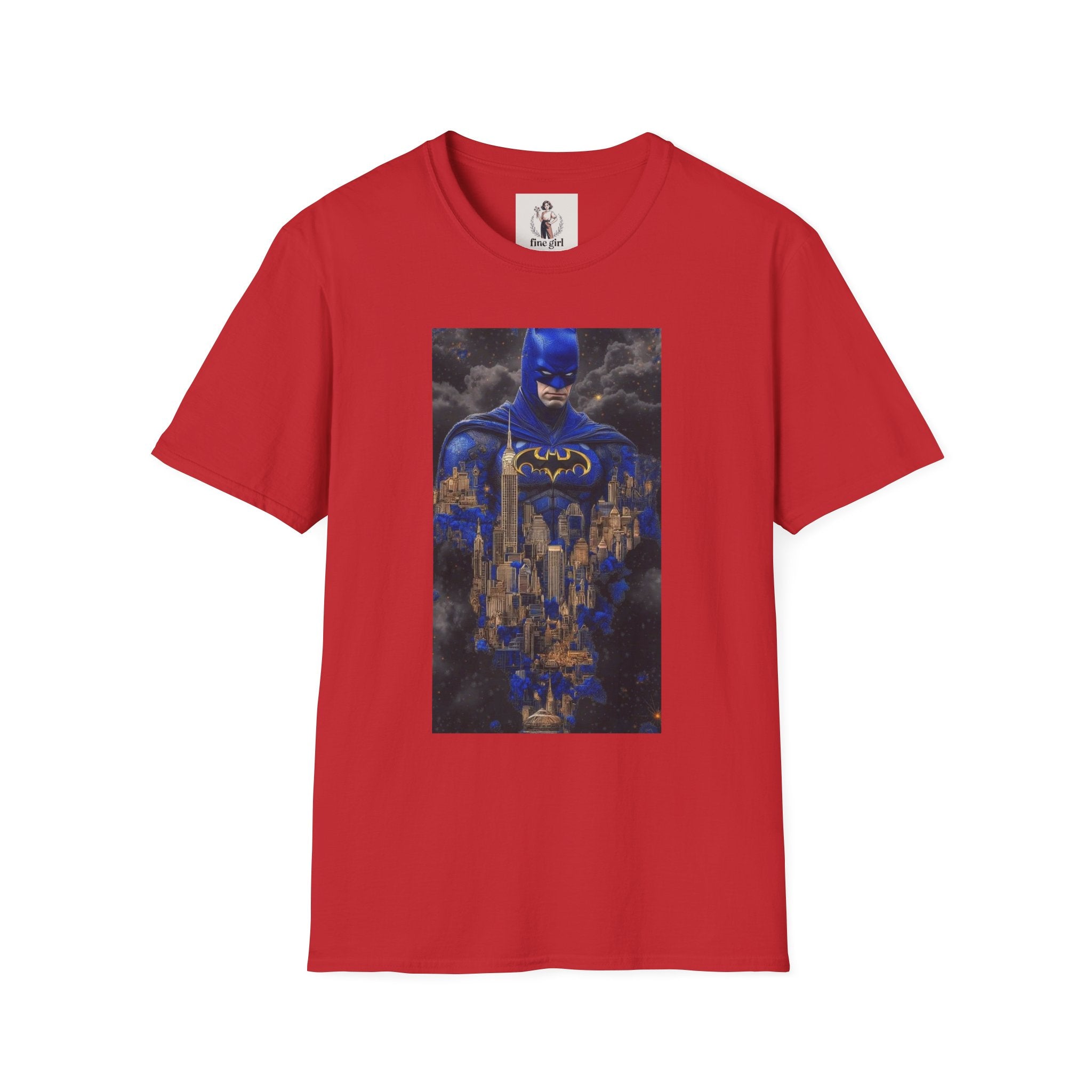 Batman Marvel Unisex Softstyle T-Shirt, Comic Book Tee, Geeky Clothing, Cosplay Costume Top