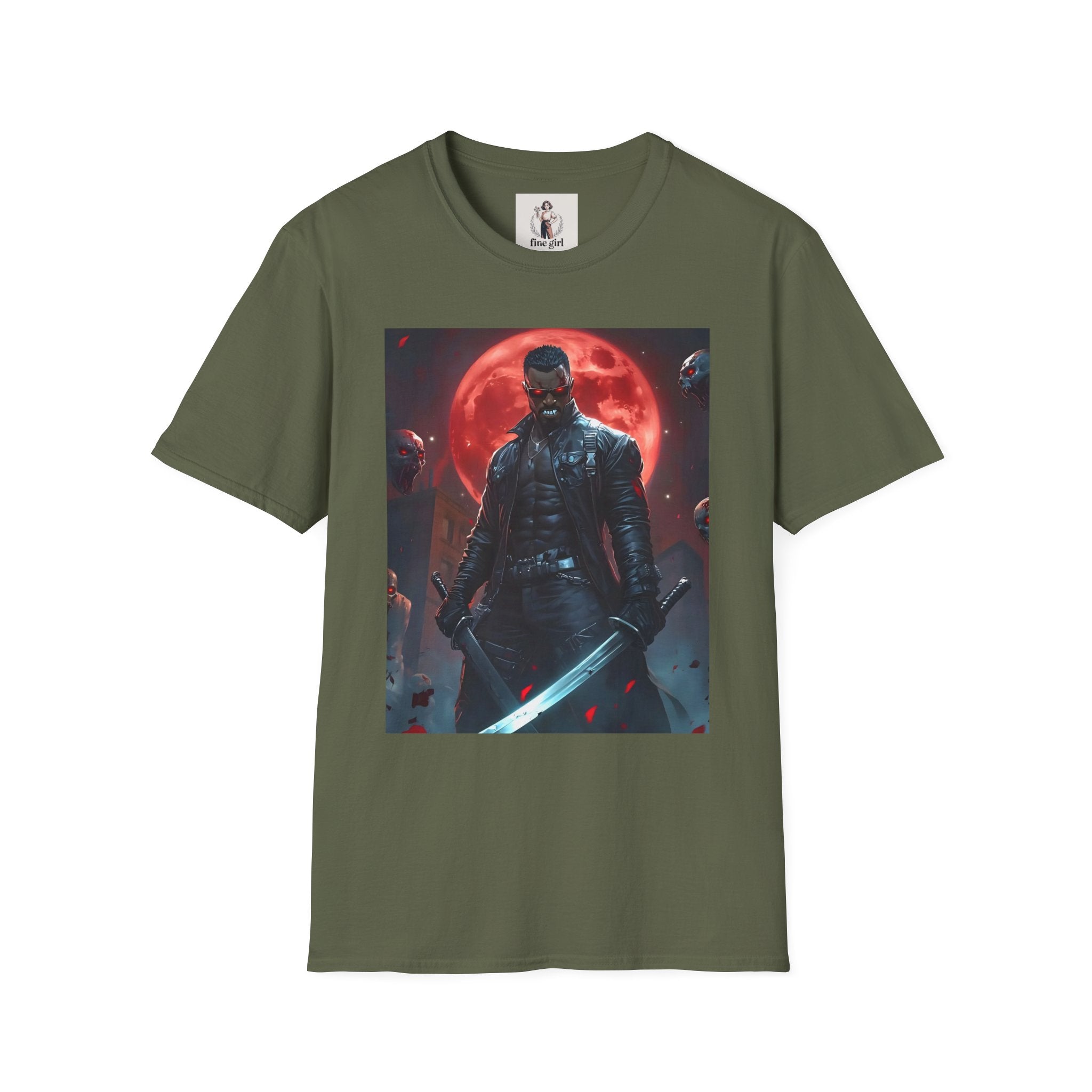 Blade Superhero Marvel Unisex Softstyle T-Shirt, Comic Book Tee, Geeky Clothing, Cosplay Costume Top