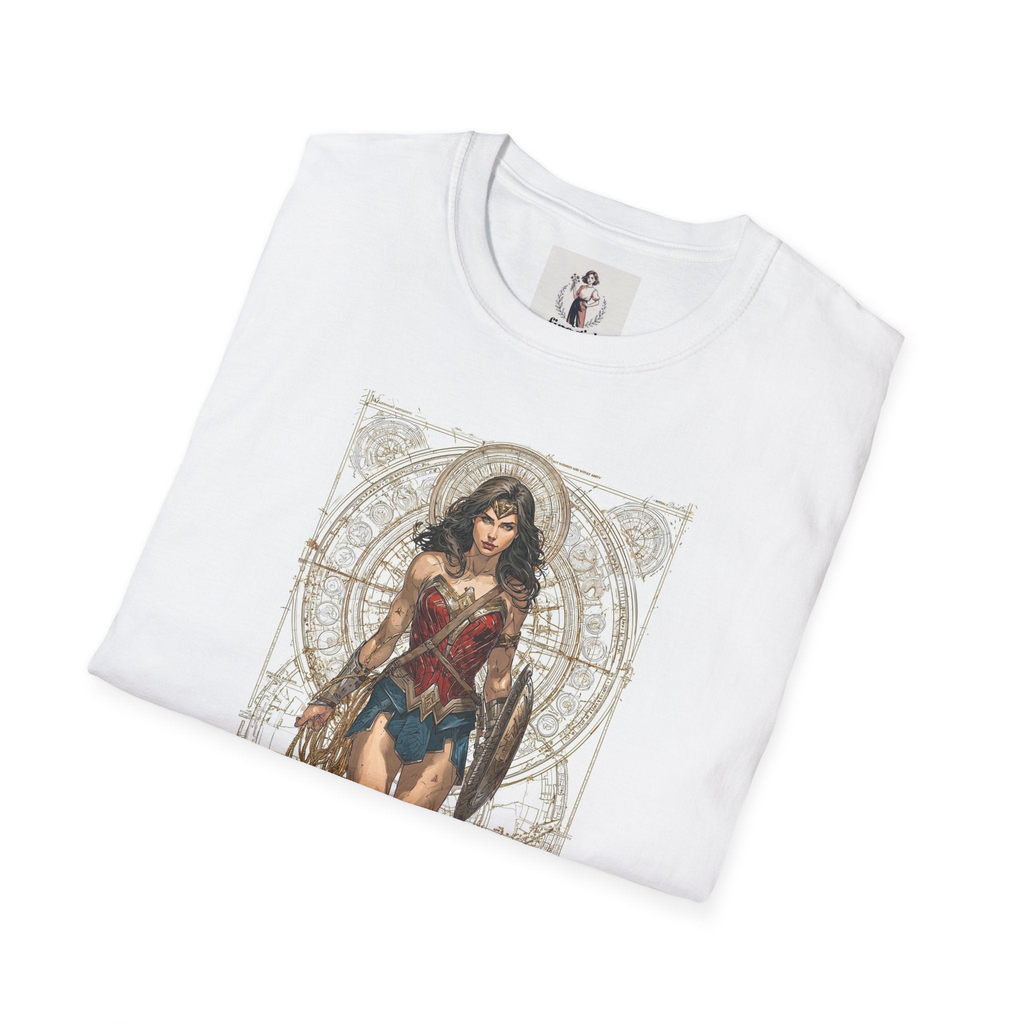 Wonder Woman Superhero Marvel Unisex Softstyle T-Shirt, Comic Book Tee, Geeky Clothing, Cosplay Costume Top