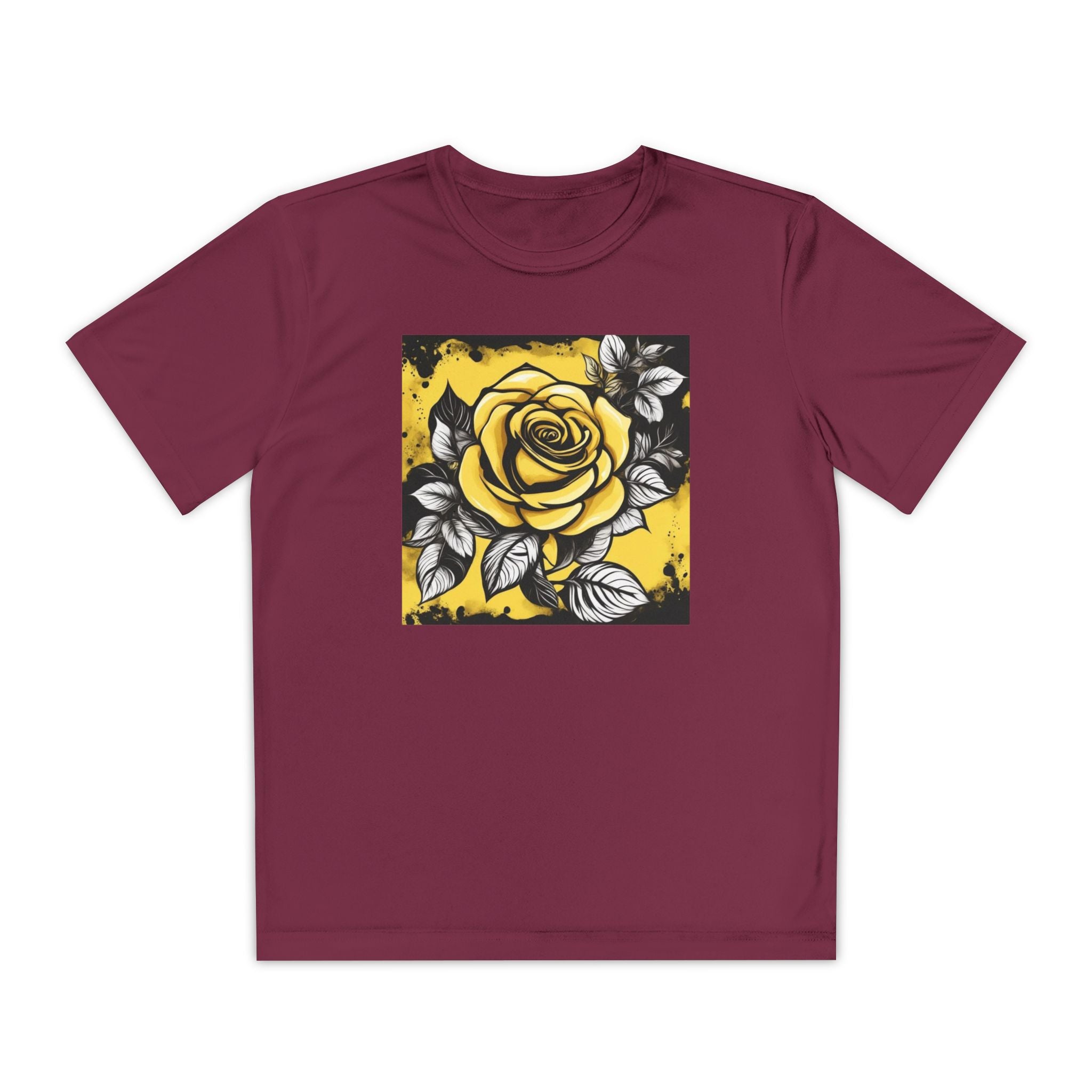 Flower Youth Tshirt, Girls Floral Tee, Kids Spring Shirt, Children's Botanical Top, Teen Blossom T-Shirt