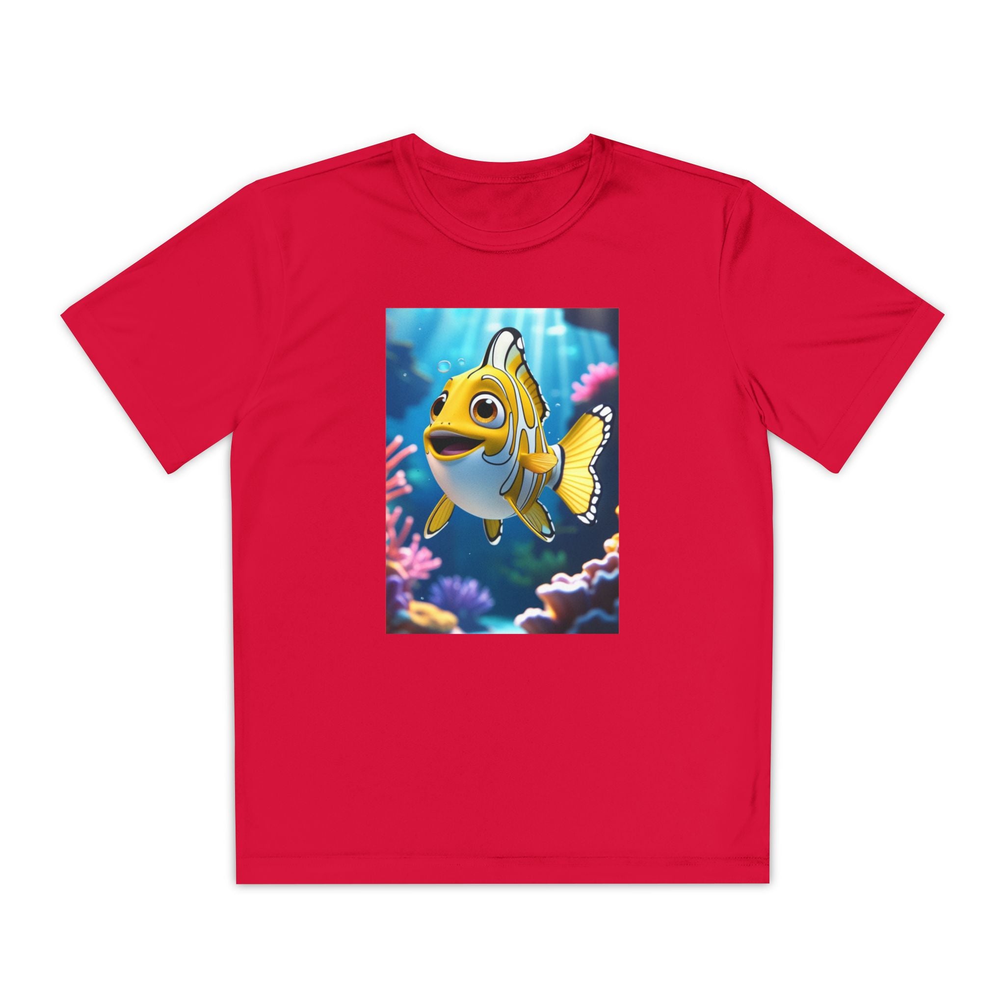 Nemo Fish Ocean Youth T-Shirt - Underwater Kids Tee, Finding Nemo Shirt, Beach Vacation Clothing, Ocean Lover Gift, Fish Theme Top