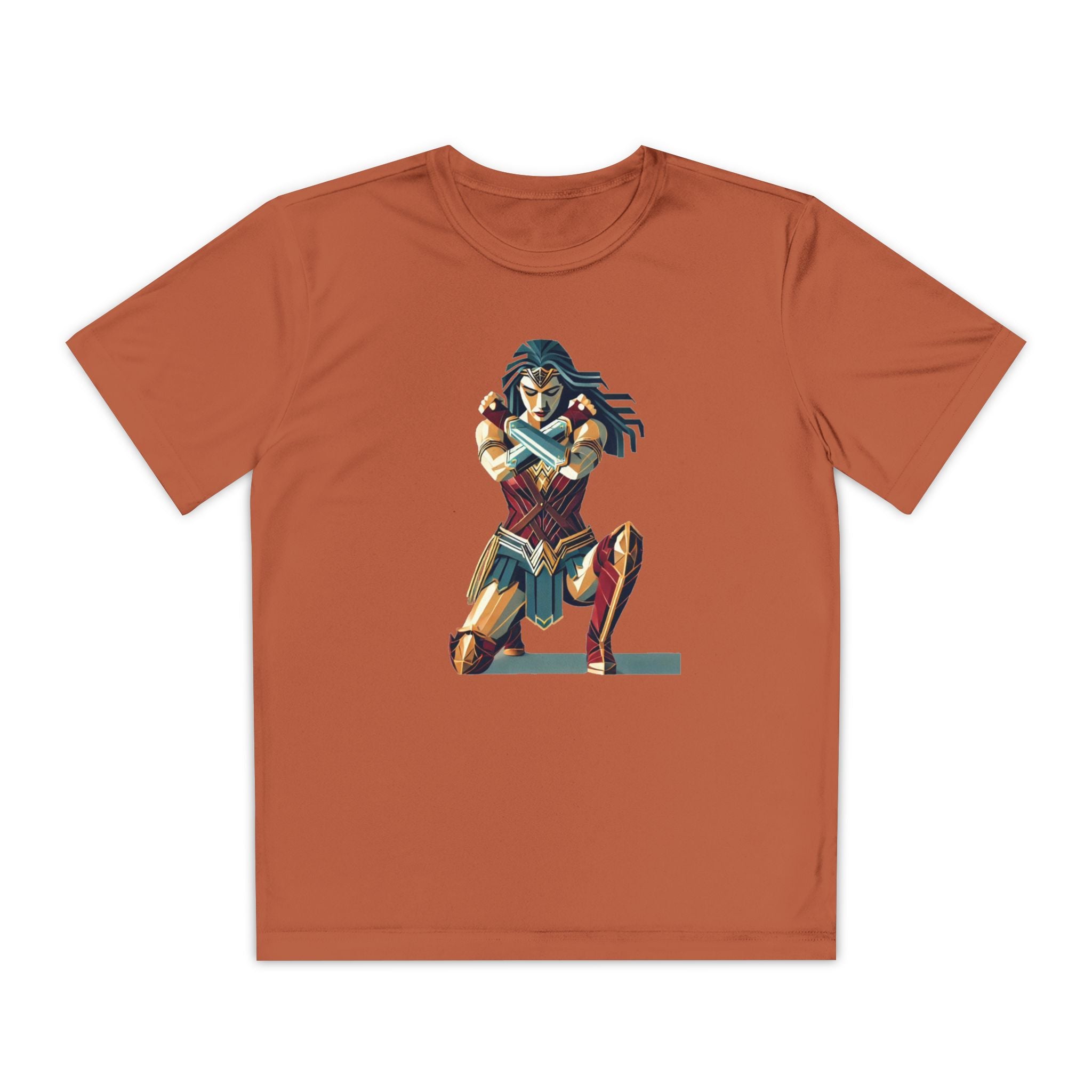 Wonder Woman Youth T-Shirt Sports Graphic Tee, Cool Athletic Shirt for Kids, Perfect for Sports Events, Team Spirit