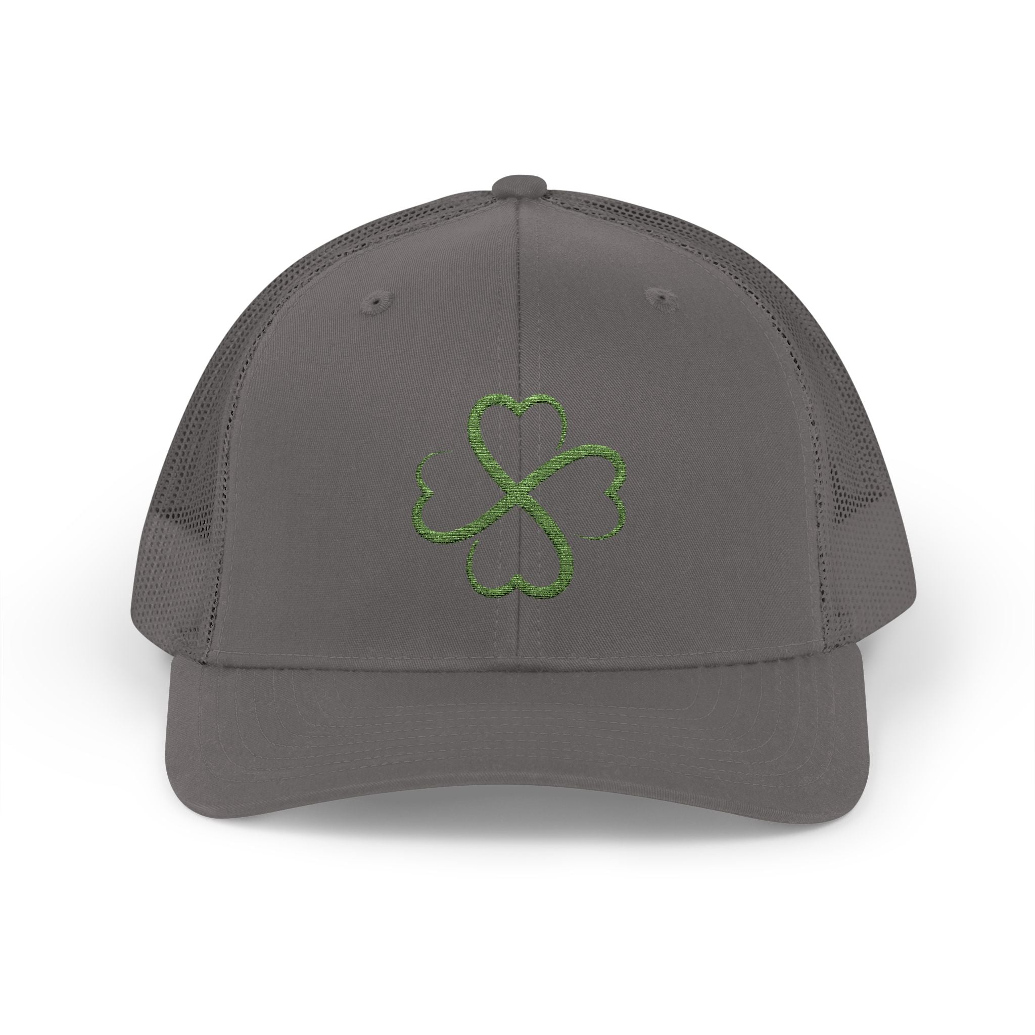 St. Patrick's Day Lucky 4-Leaf Clover Snapback Trucker Cap