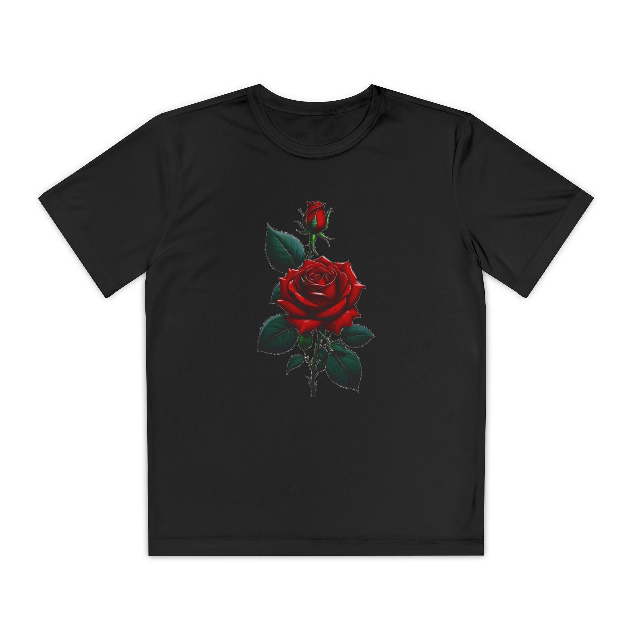 Flower Youth Tshirt, Girls Floral Tee, Kids Spring Shirt, Children's Botanical Top, Teen Blossom T-Shirt
