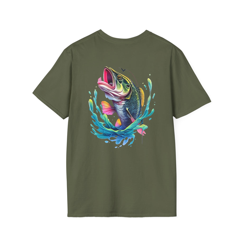 Patriotic Fishing Tshirt, American Flag Tee, 4th of July Shirt, USA Independence Day Top, Patriotic Graphic Tee, Unisex Patriotic