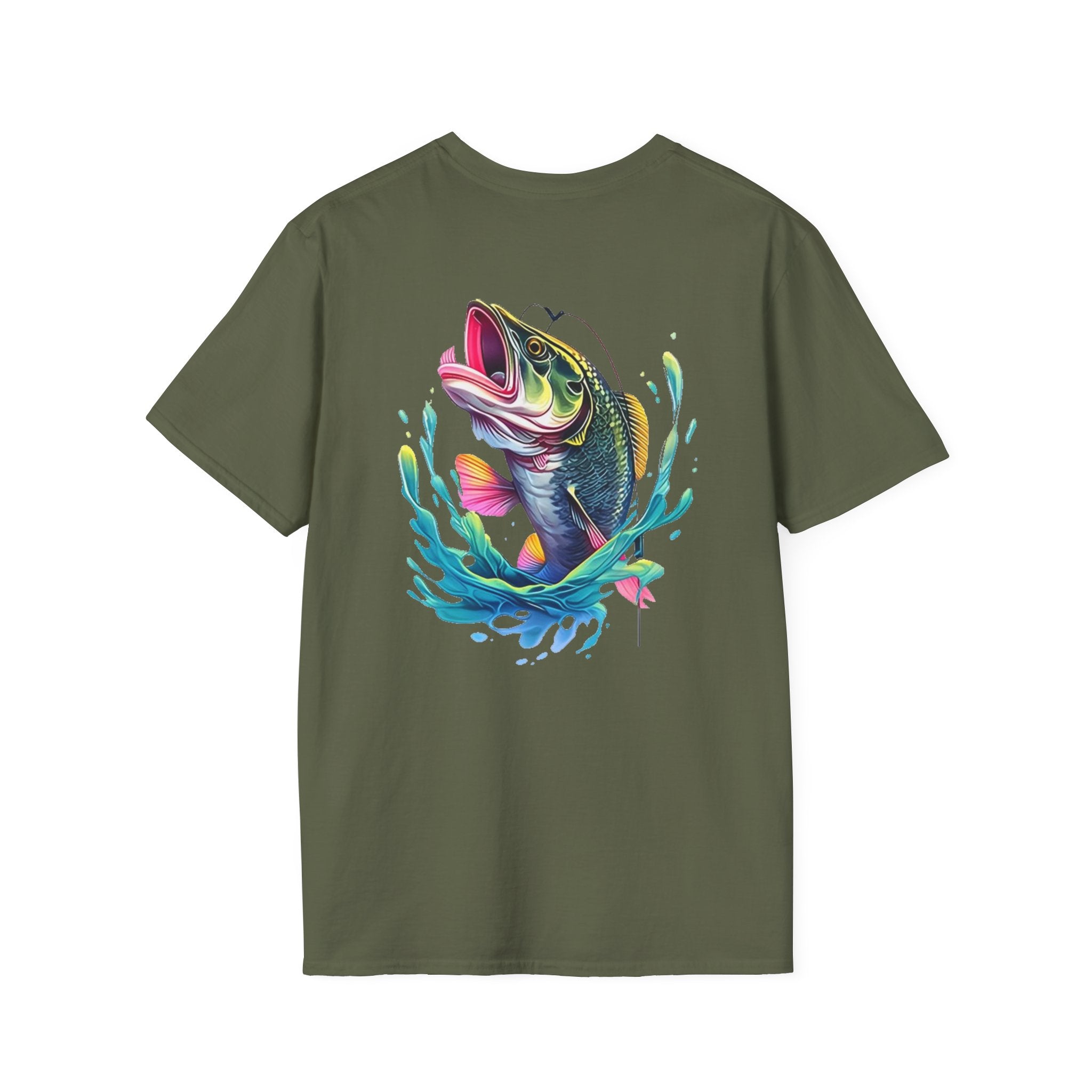 Patriotic Fishing Tshirt, American Flag Tee, 4th of July Shirt, USA Independence Day Top, Patriotic Graphic Tee, Unisex Patriotic