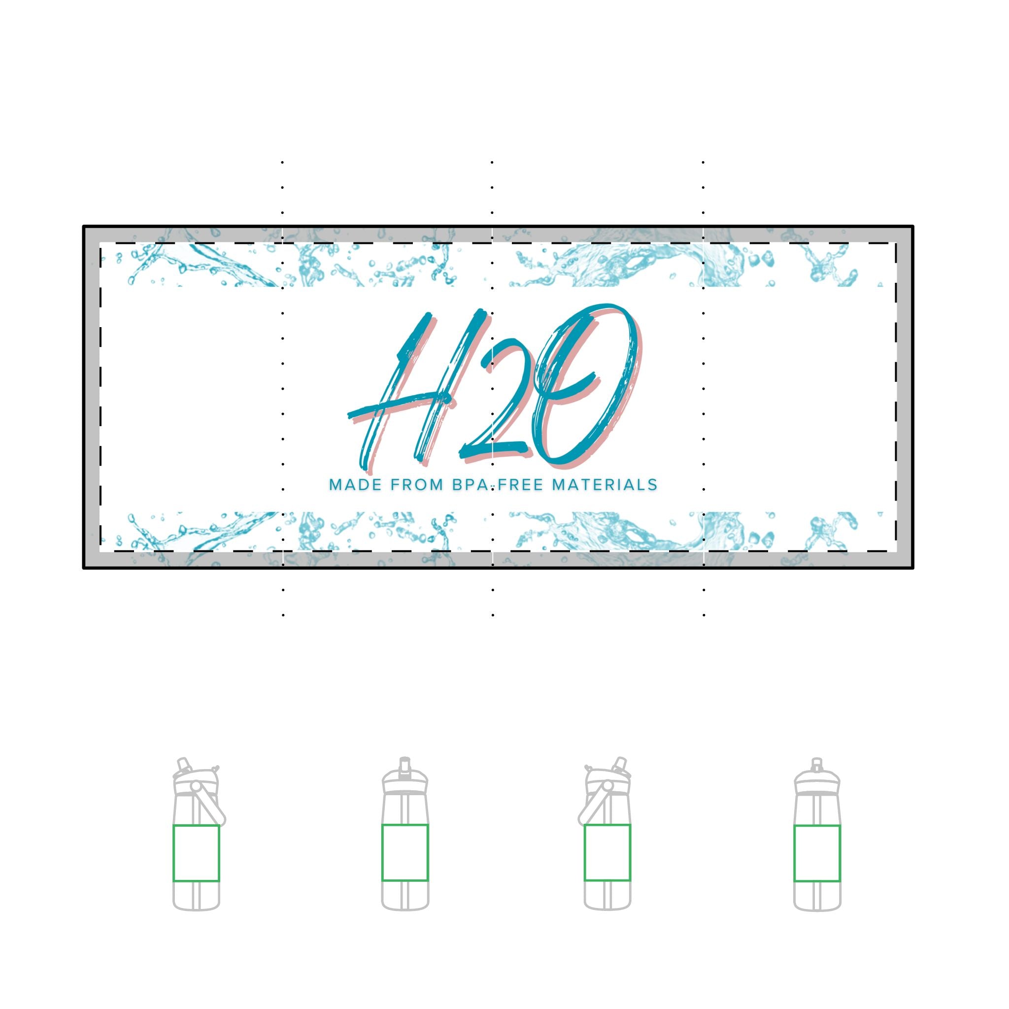 H2O 25oz Reusable Water Bottle, H2O Motivational Gift, Eco-Friendly Hydration, BPA-Free Flip Straw, Gym Water Bottle, Summer Essentials