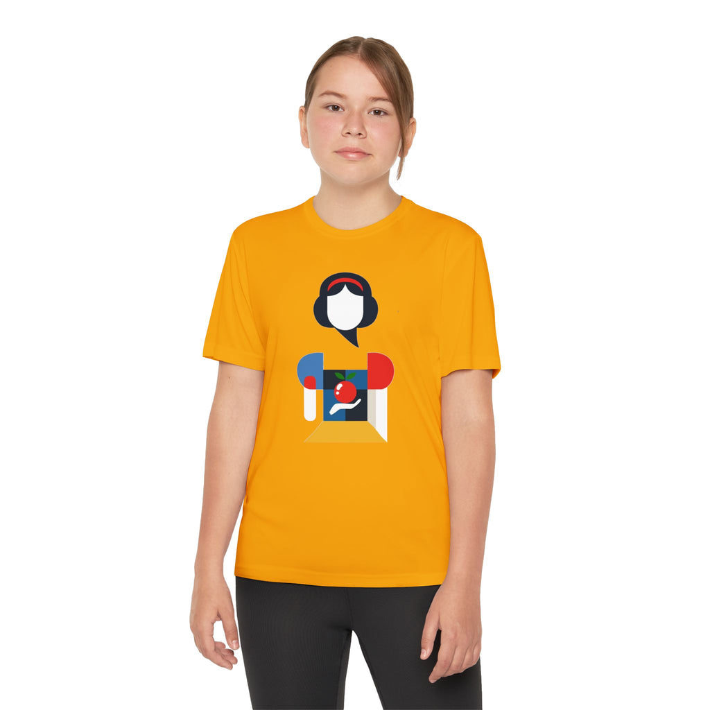 Snow White Youth T-Shirt Sports Graphic Tee, Cool Athletic Shirt for Kids, Perfect for Sports Events, Team Spirit