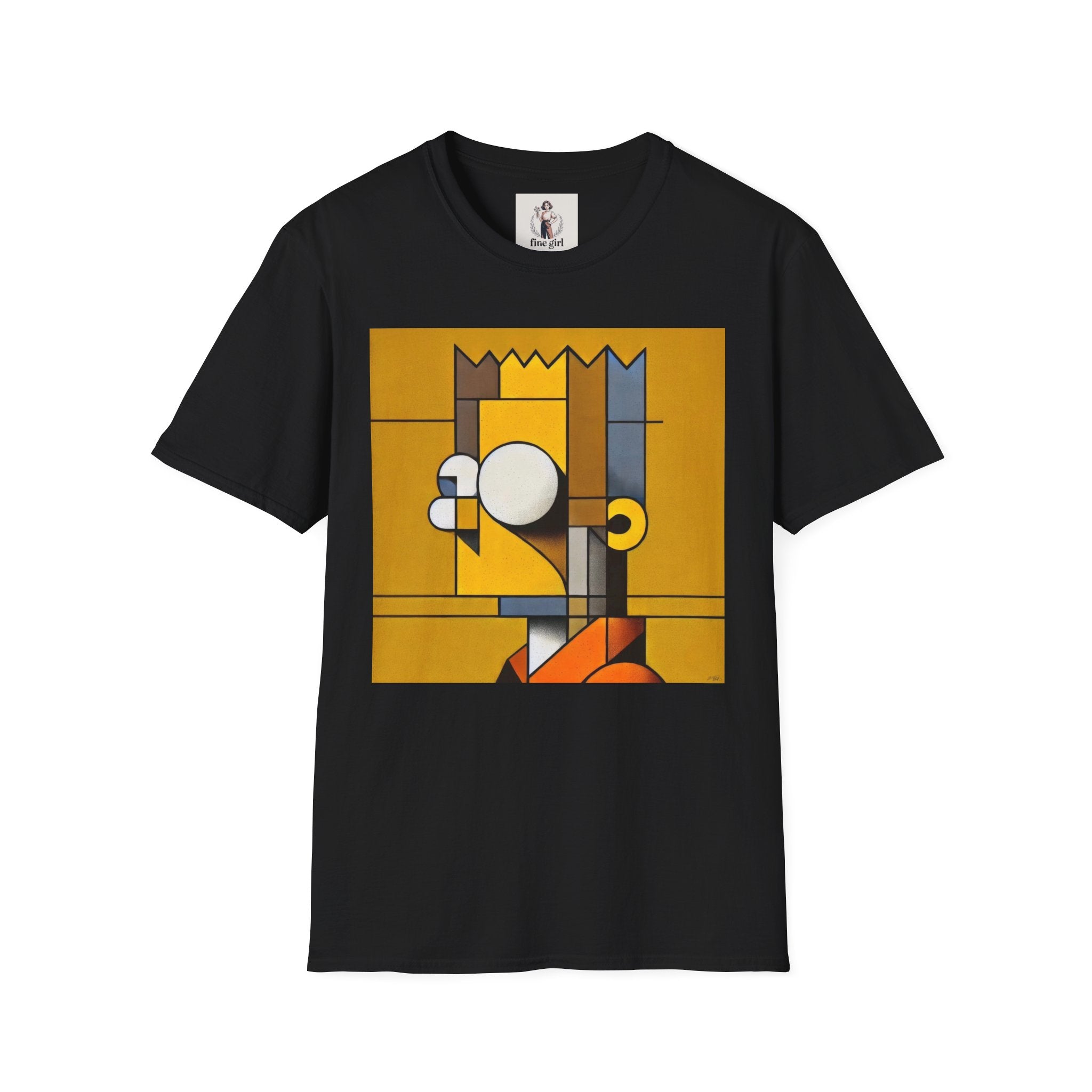 Bart Simpson TV Themed T-Shirt Unisex Softstyle T-Shirt