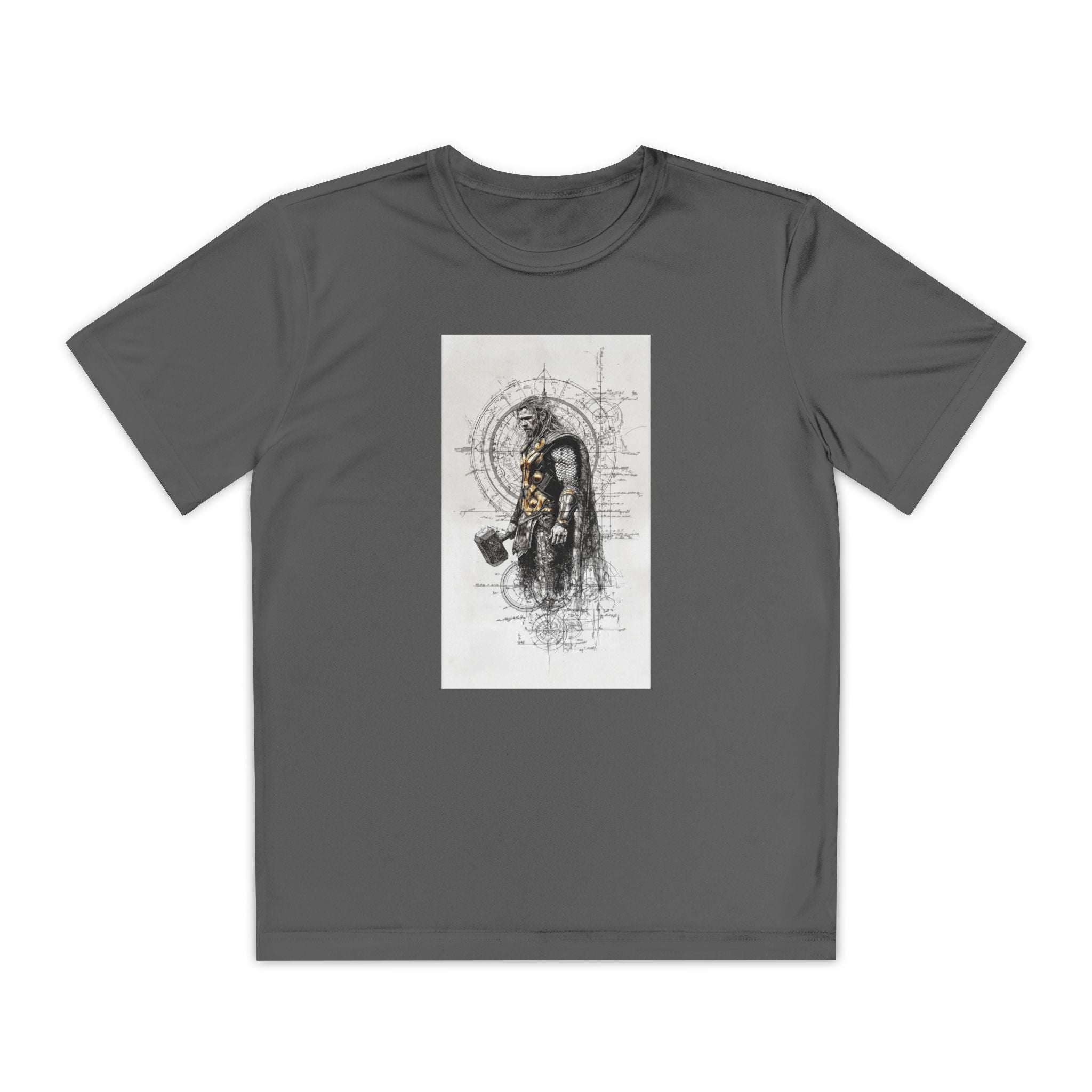 Superhero Youth T-Shirt Sports Graphic Tee, Cool Athletic Shirt for Kids