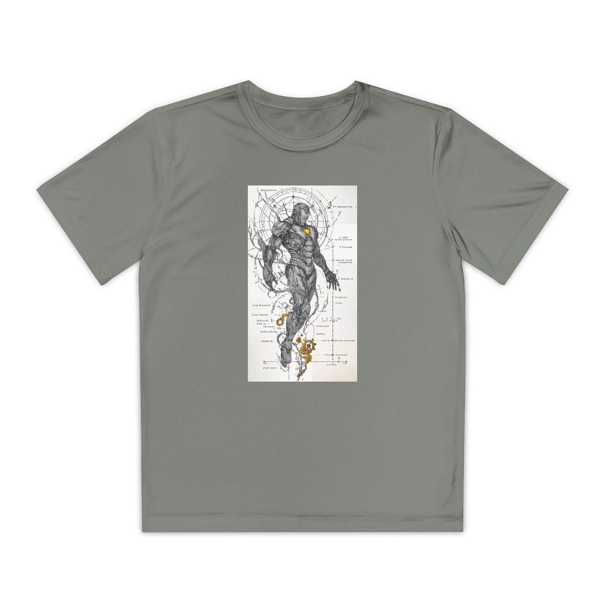 Superhero Youth T-Shirt Sports Graphic Tee, Cool Athletic Shirt for Kids