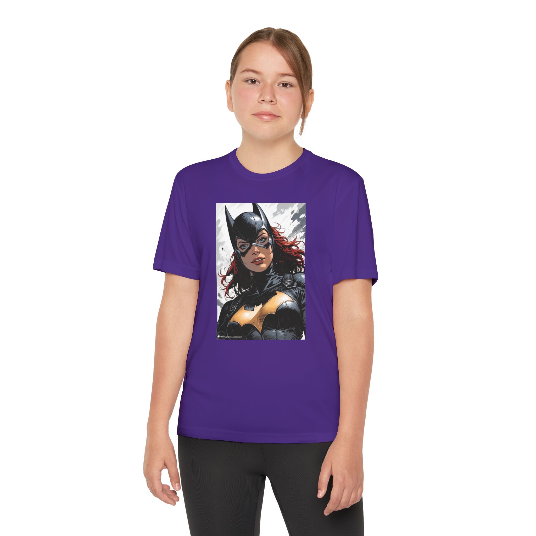 Superhero Youth T-Shirt Sports Graphic Tee, Cool Athletic Shirt for Kids