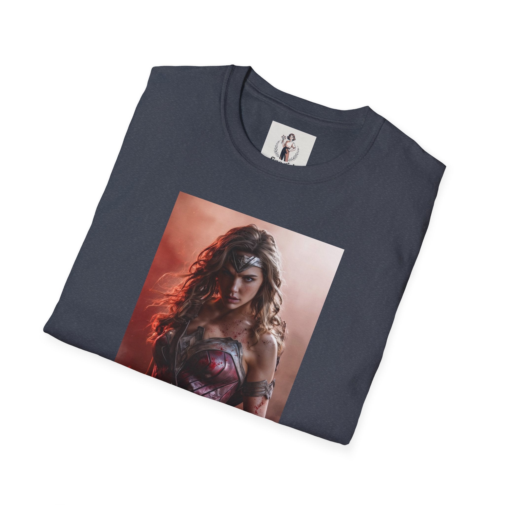 Wonder Woman Marvel Unisex Softstyle T-Shirt, Comic Book Tee, Geeky Clothing, Cosplay Costume Top