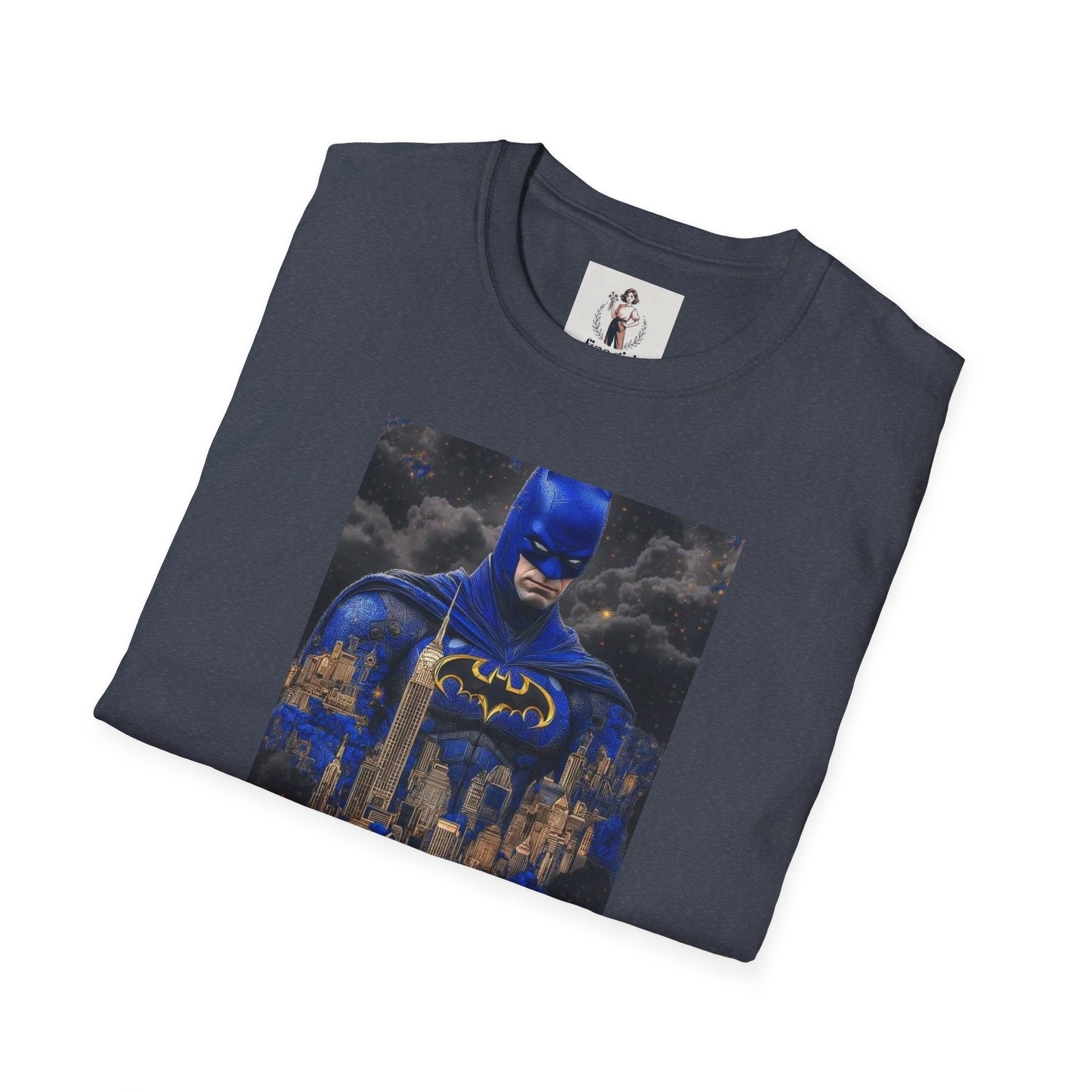 Batman Marvel Unisex Softstyle T-Shirt, Comic Book Tee, Geeky Clothing, Cosplay Costume Top