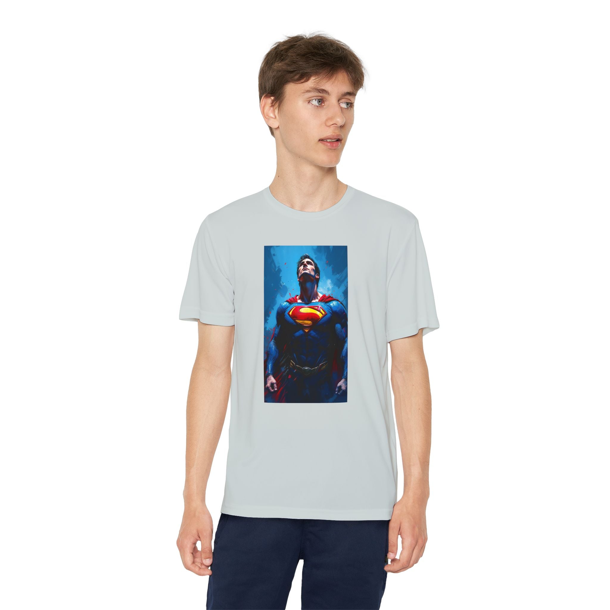 Superman Superhero Marvel T-Shirt, Youth Competitor Tee,  Kids Comic Book Hero Top, Children's Graphic Tee, Youth Super Power T-Shirt