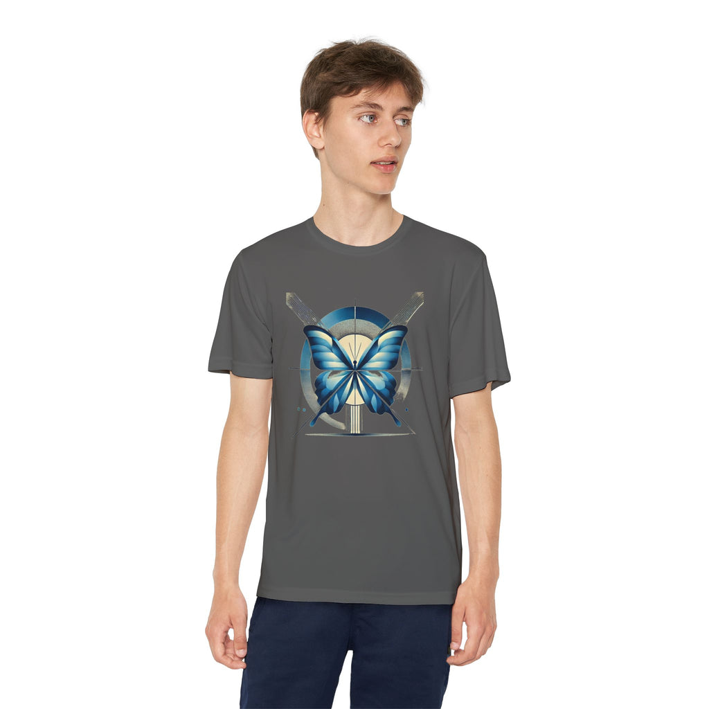 Butterffy Youth T-Shirt Sports Graphic Tee, Cool Athletic Shirt for Kids, Perfect for Sports Events, Team Spirit