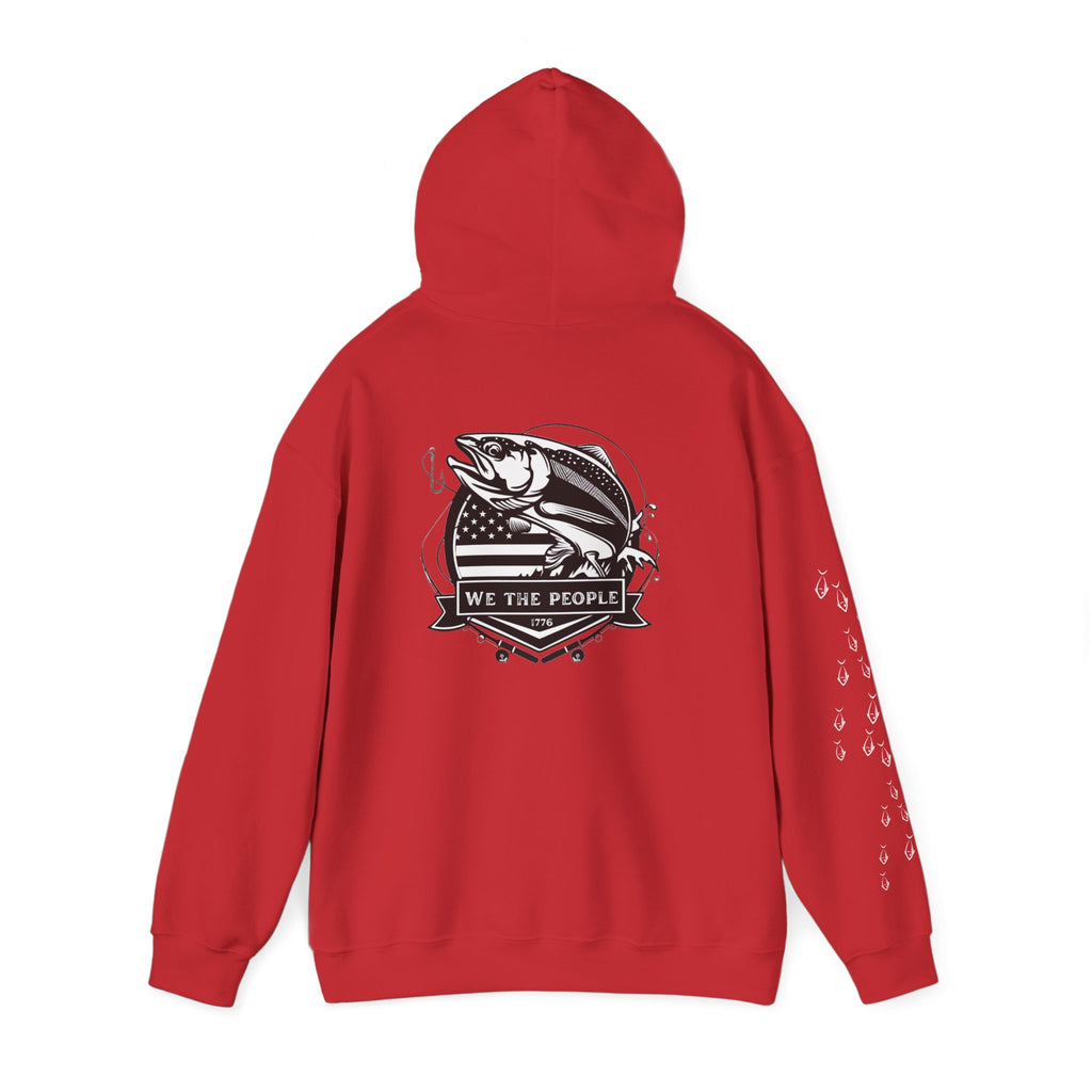 Fishing Patriotic Hoodie | Fishing Flag Hoodie, American Fishing Sweatshirt