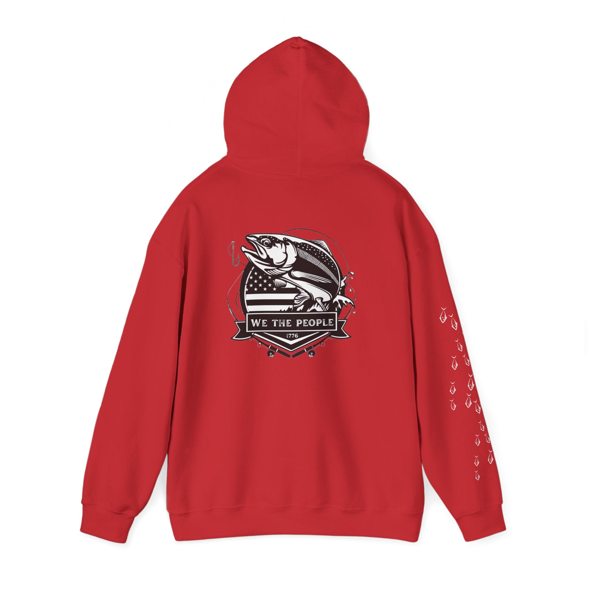 Fishing Patriotic Hoodie | Fishing Flag Hoodie, American Fishing Sweatshirt