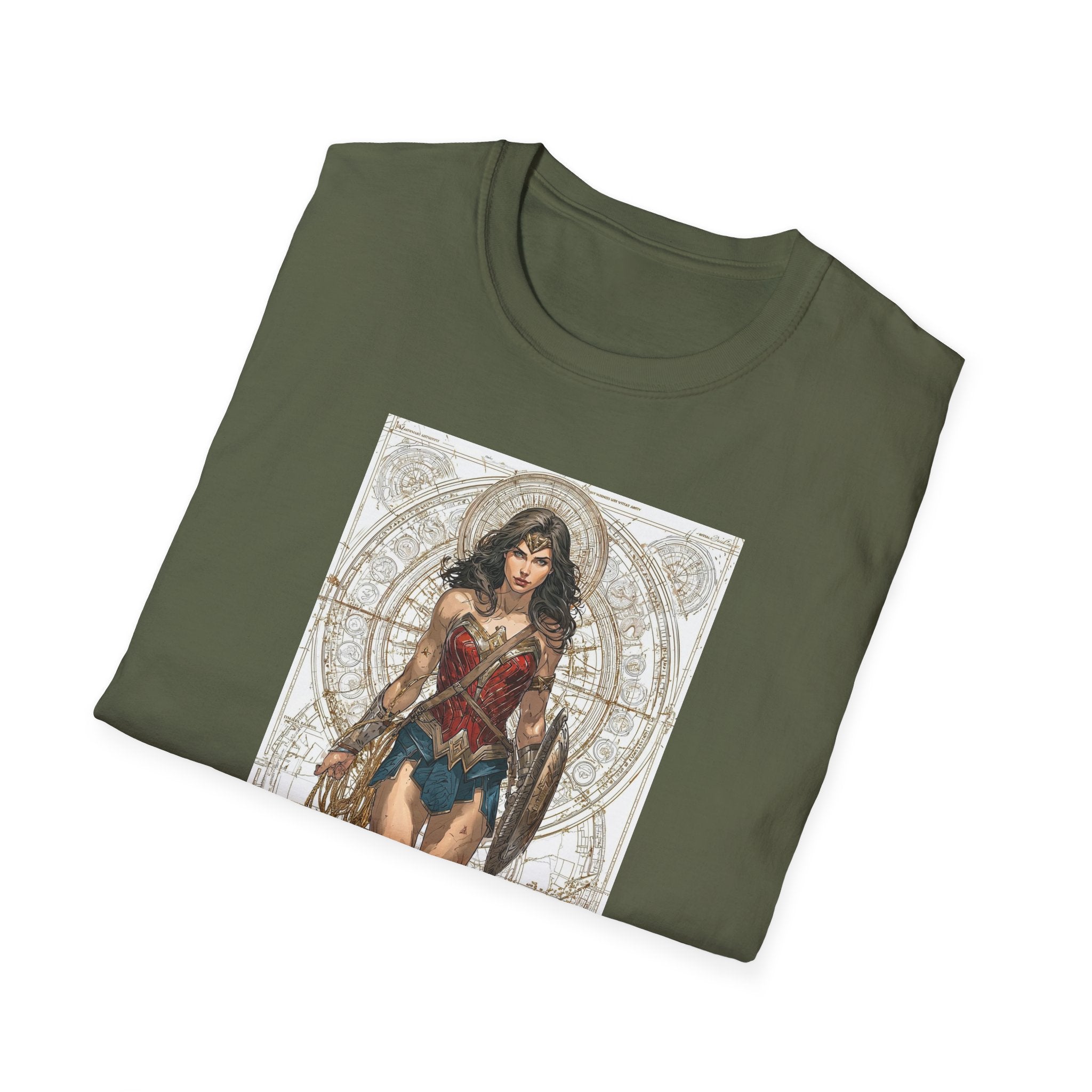 Wonder Woman Marvel T-Shirt - Comic Book Hero Unisex Tee, Graphic Top for Fans, Gift for Geeks, Justice League Shirt, Dark Knight
