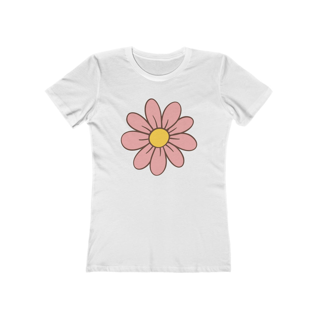 Flower Women's Tshirt, Floral Graphic Tee, Casual Top for Her, Spring Blossom Shirt, Botanical Print Blouse