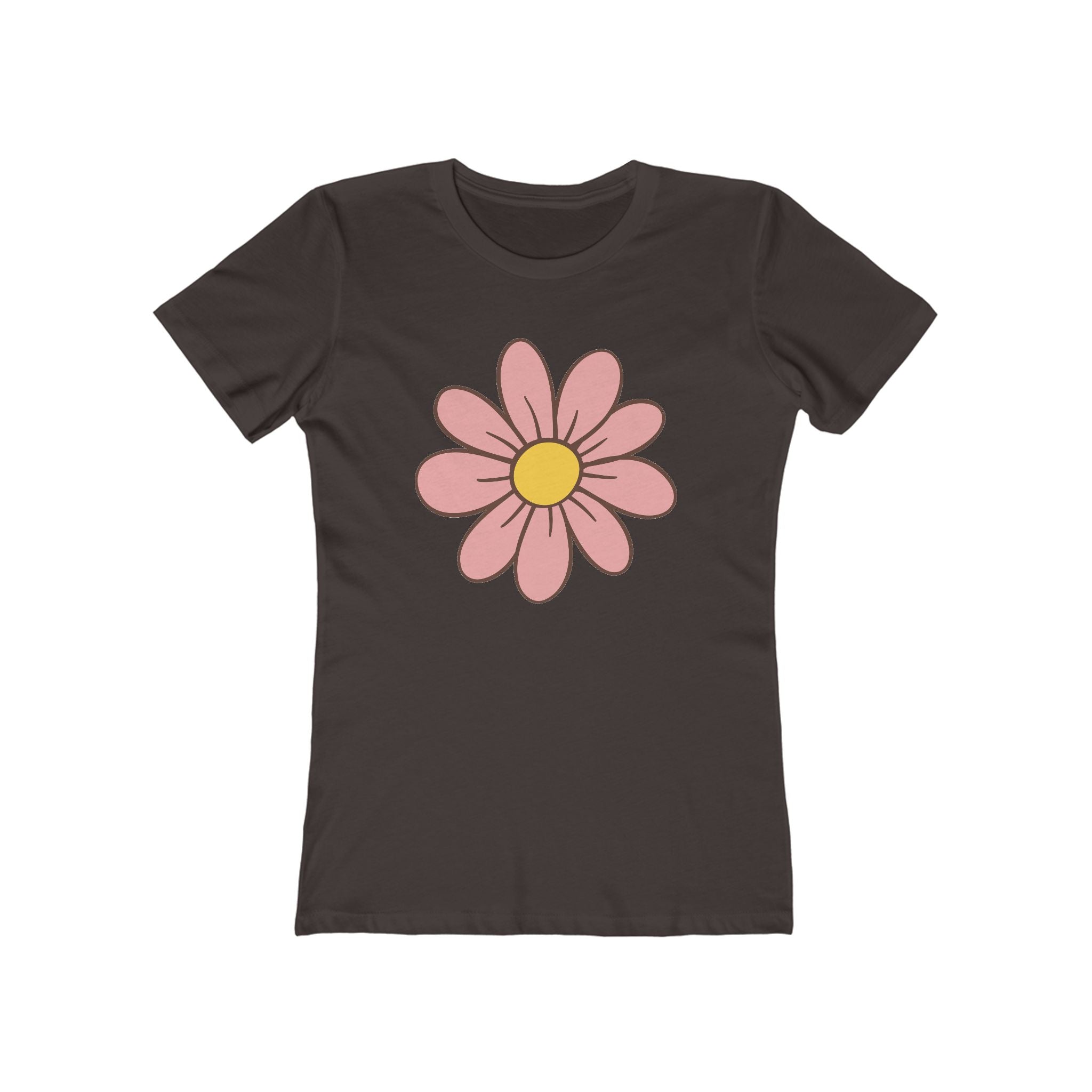 Flower Women's Tshirt, Floral Graphic Tee, Casual Top for Her, Spring Blossom Shirt, Botanical Print Blouse