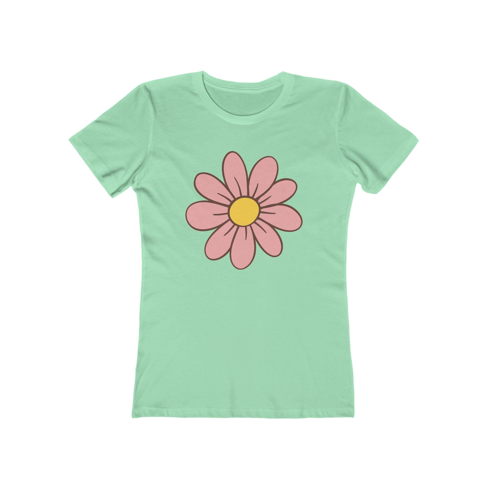 Flower Women's Tshirt, Floral Graphic Tee, Casual Top for Her, Spring Blossom Shirt, Botanical Print Blouse