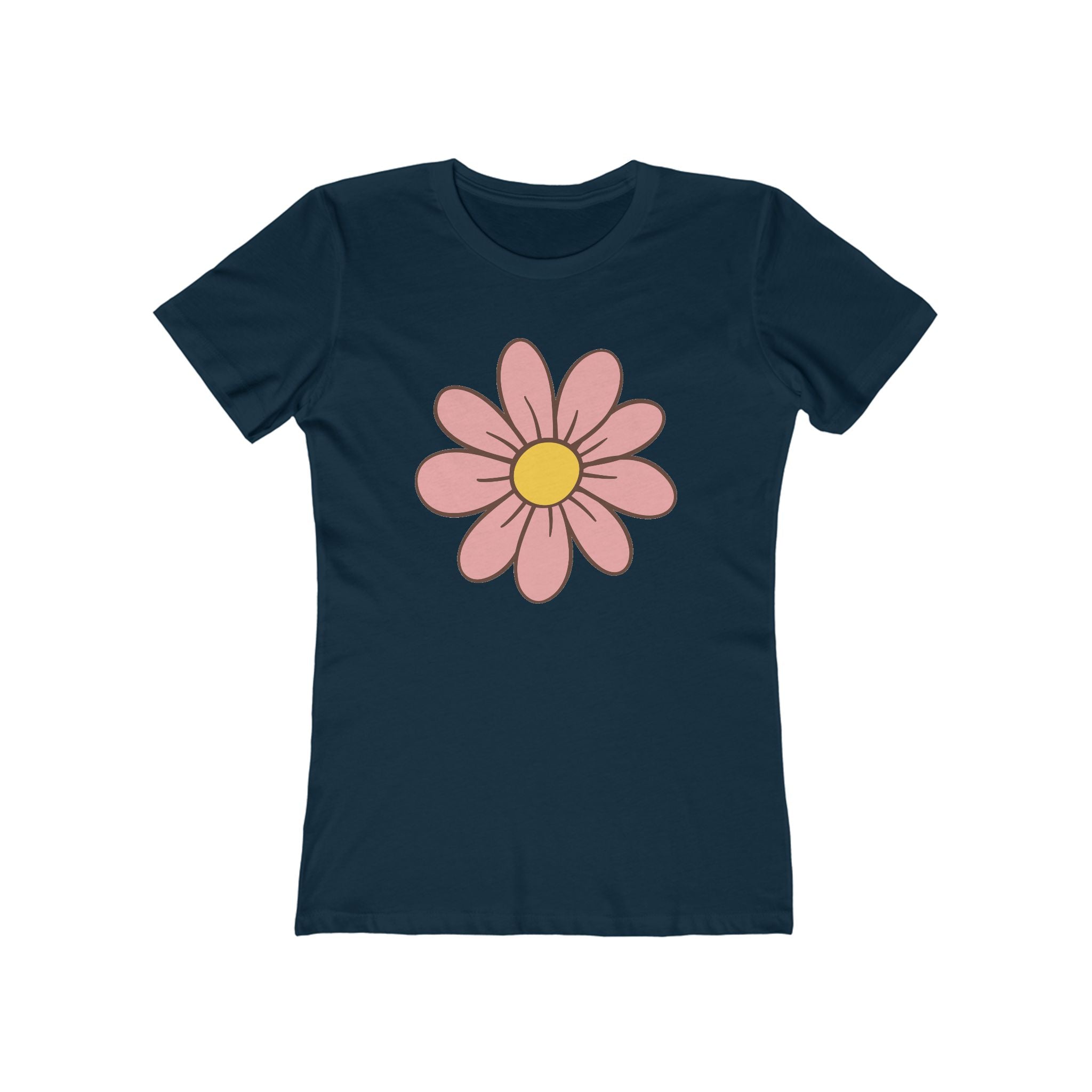 Flower Women's Tshirt, Floral Graphic Tee, Casual Top for Her, Spring Blossom Shirt, Botanical Print Blouse