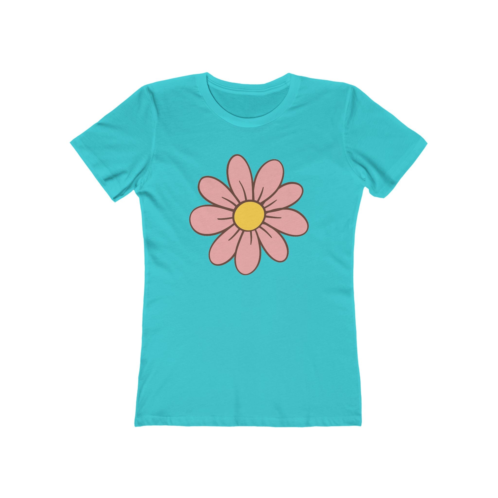 Flower Women's Tshirt, Floral Graphic Tee, Casual Top for Her, Spring Blossom Shirt, Botanical Print Blouse