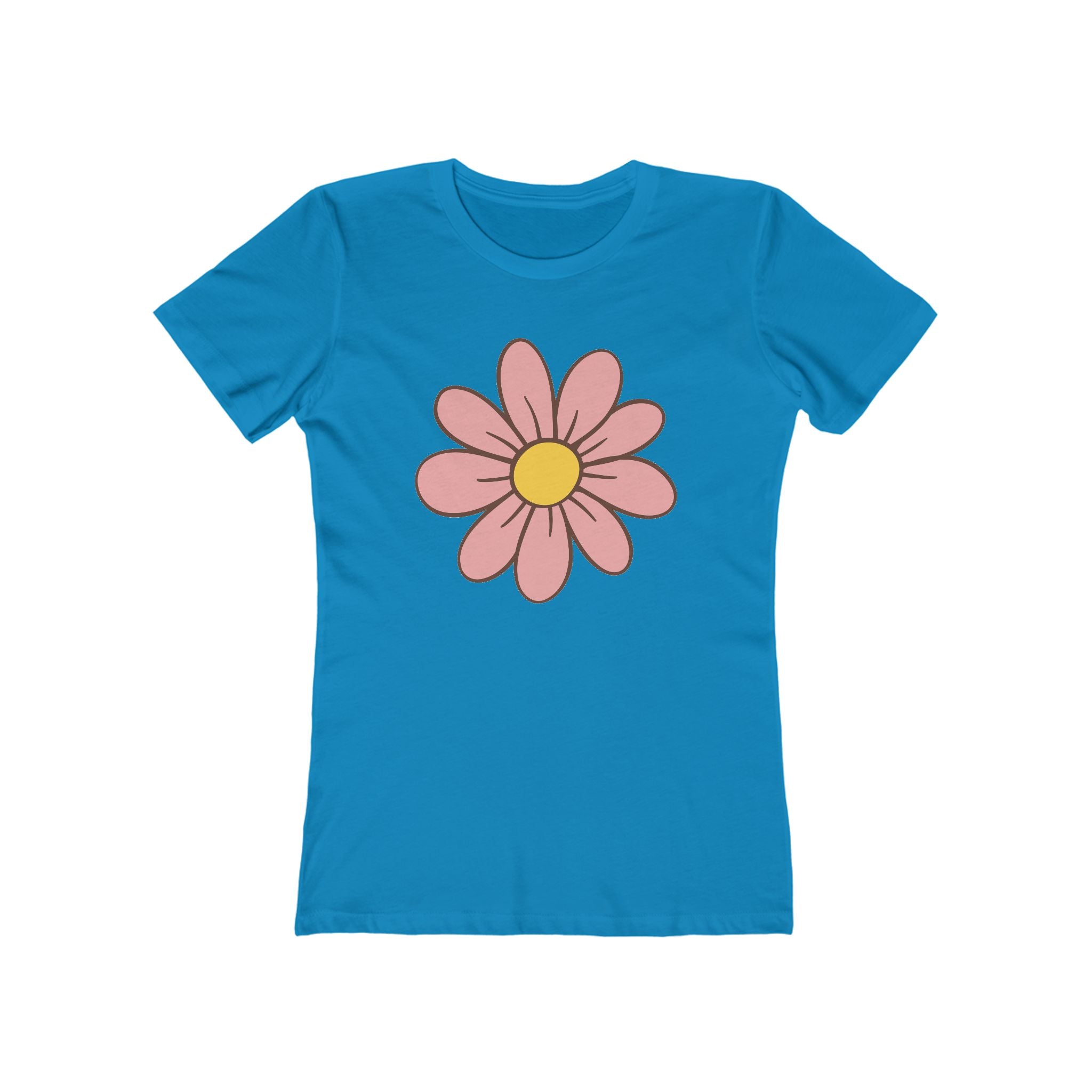 Flower Women's Tshirt, Floral Graphic Tee, Casual Top for Her, Spring Blossom Shirt, Botanical Print Blouse