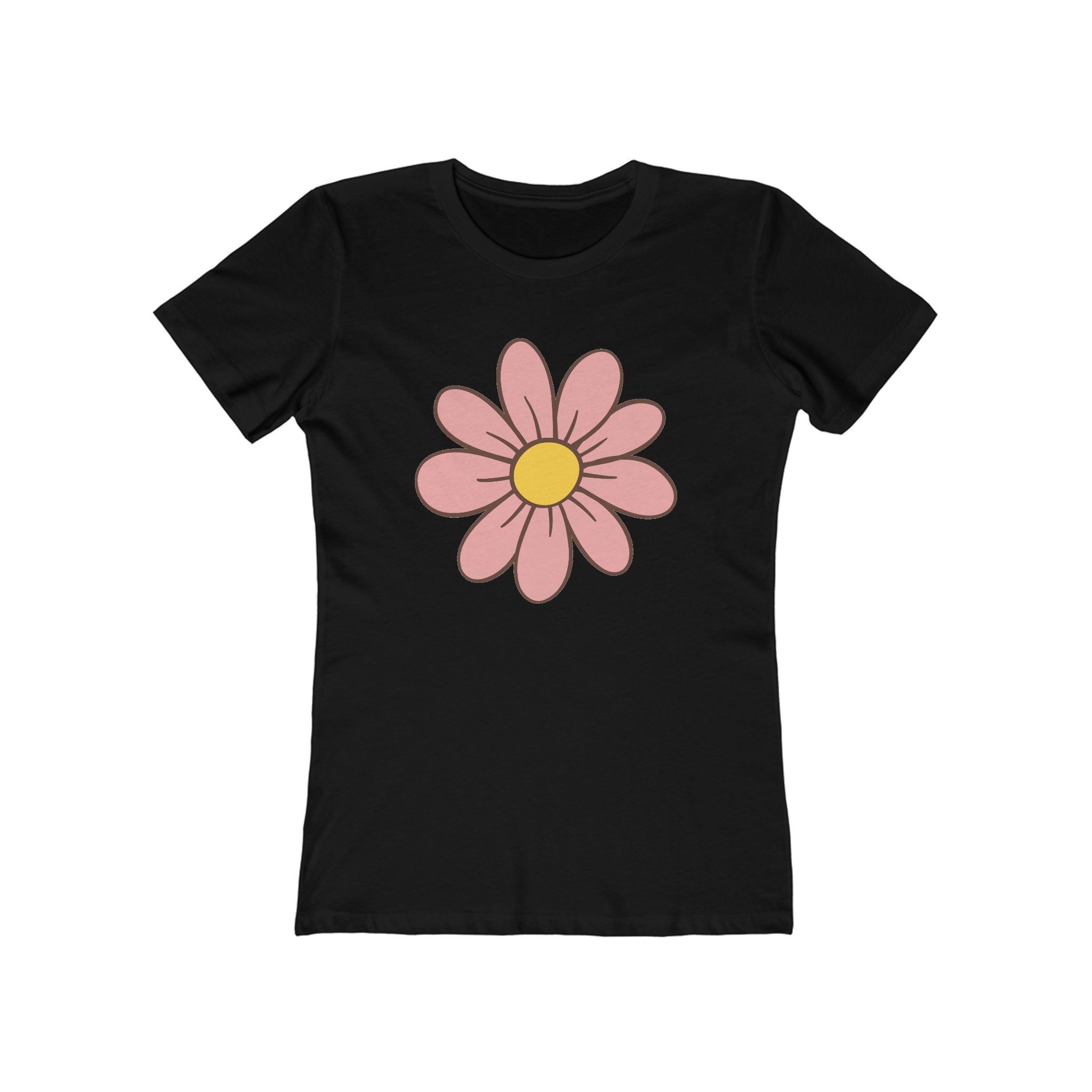 Flower Women's Tshirt, Floral Graphic Tee, Casual Top for Her, Spring Blossom Shirt, Botanical Print Blouse