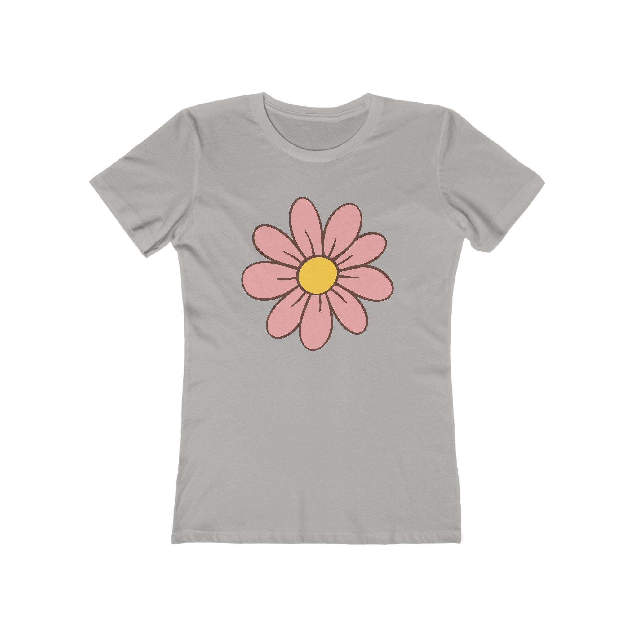 Flower Women's Tshirt, Floral Graphic Tee, Casual Top for Her, Spring Blossom Shirt, Botanical Print Blouse