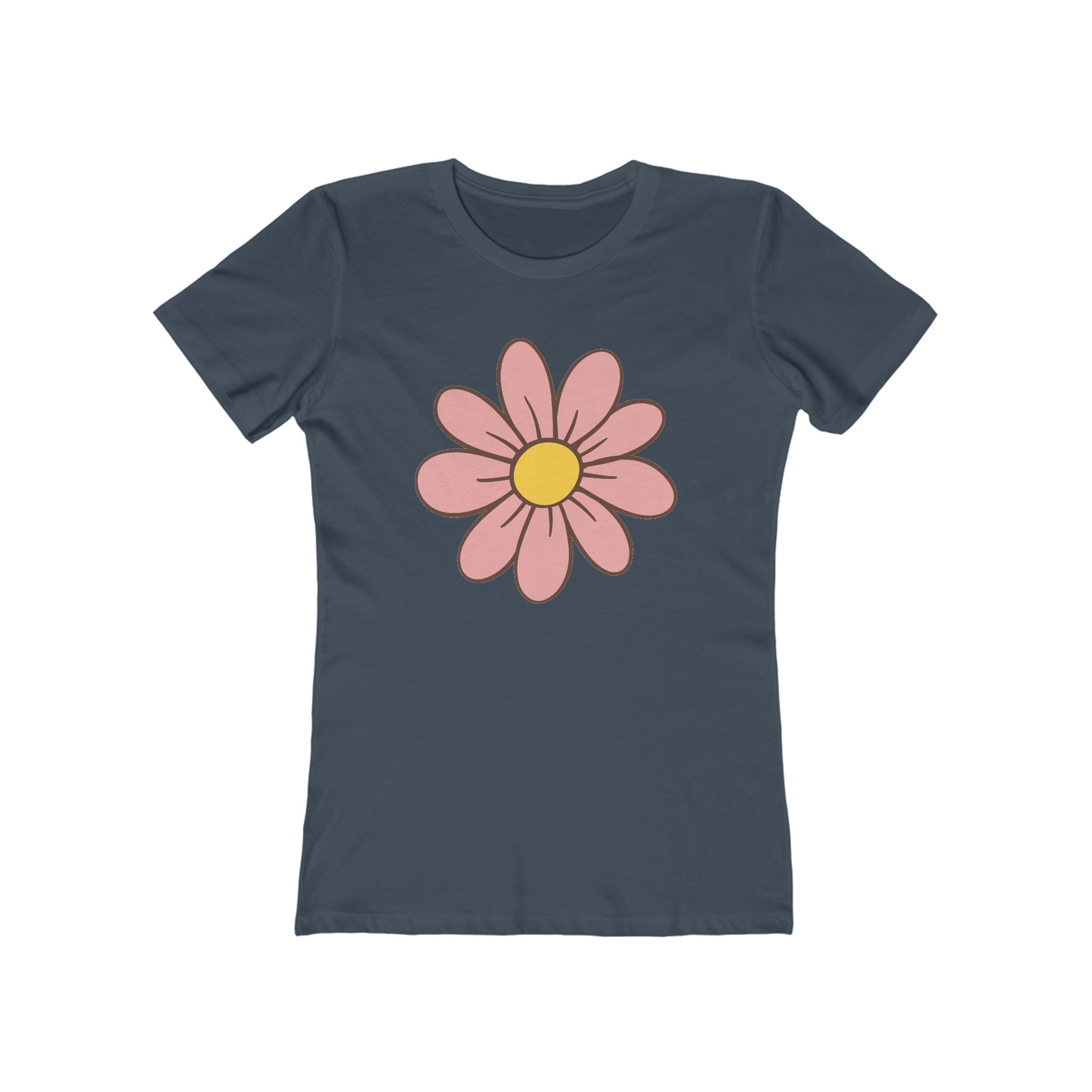 Flower Women's Tshirt, Floral Graphic Tee, Casual Top for Her, Spring Blossom Shirt, Botanical Print Blouse