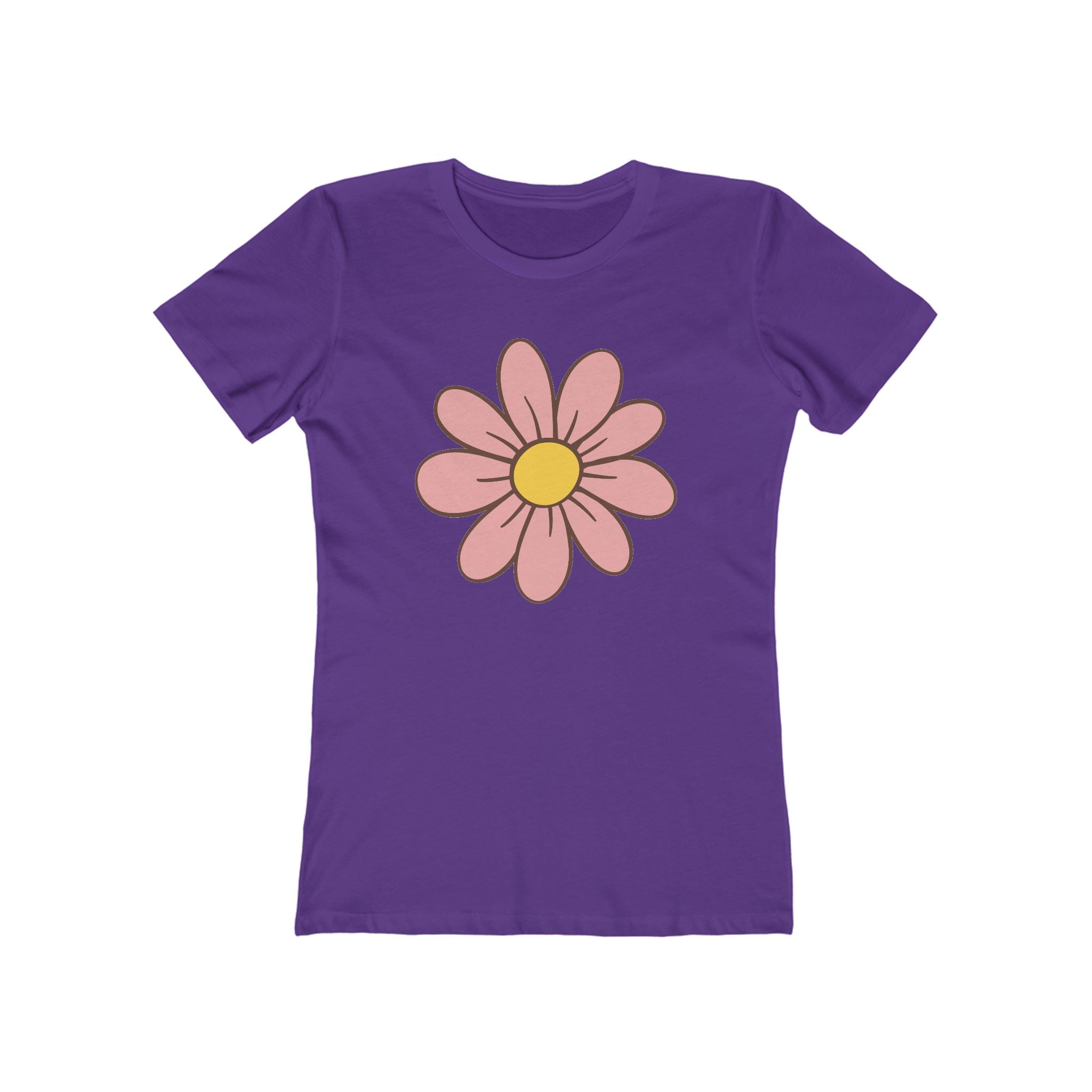 Flower Women's Tshirt, Floral Graphic Tee, Casual Top for Her, Spring Blossom Shirt, Botanical Print Blouse
