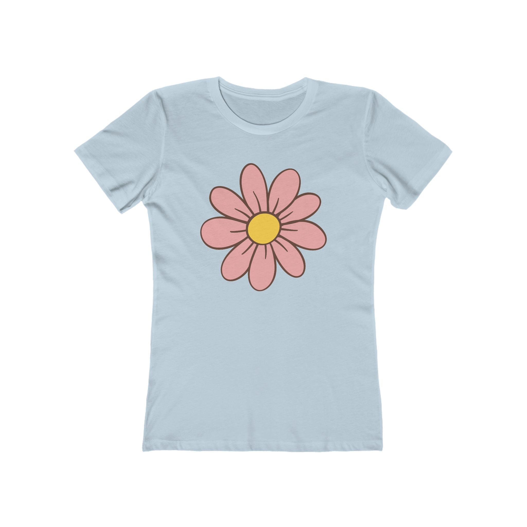 Flower Women's Tshirt, Floral Graphic Tee, Casual Top for Her, Spring Blossom Shirt, Botanical Print Blouse