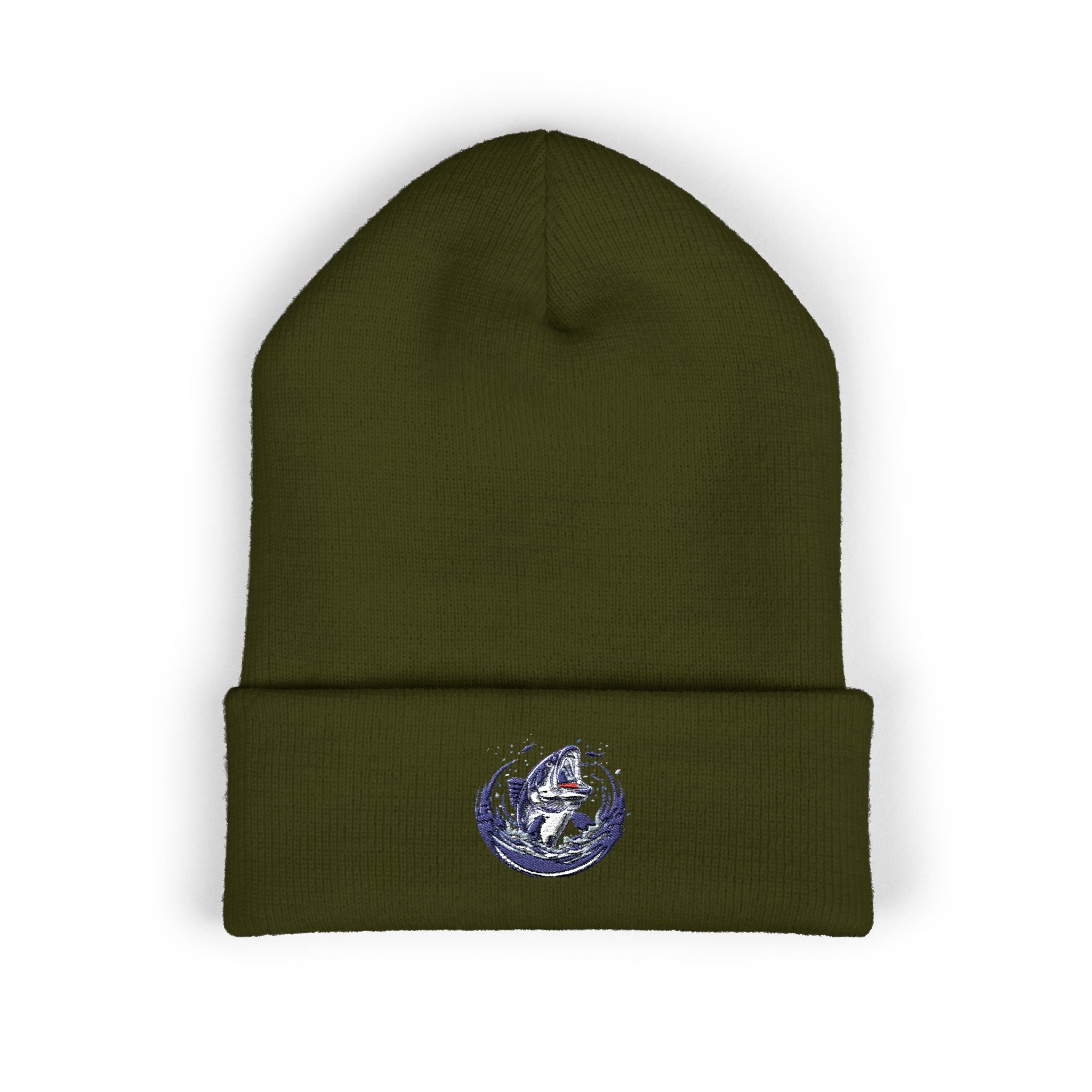 Embroidered Fishing Beanie, Fisherman Gift, Outdoor Apparel, Fishing Gear, Angler Hat, Fishing Lure Beanie