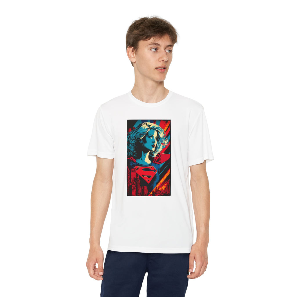 Superhero Youth T-Shirt Sports Graphic Tee, Cool Athletic Shirt for Kids