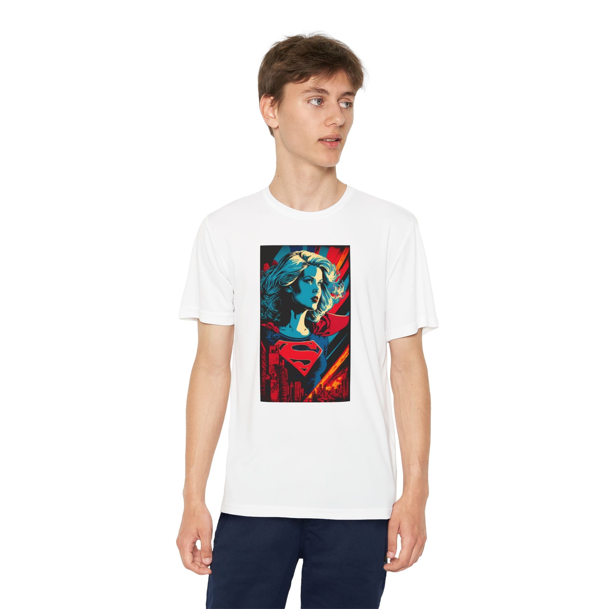 Superhero Youth T-Shirt Sports Graphic Tee, Cool Athletic Shirt for Kids