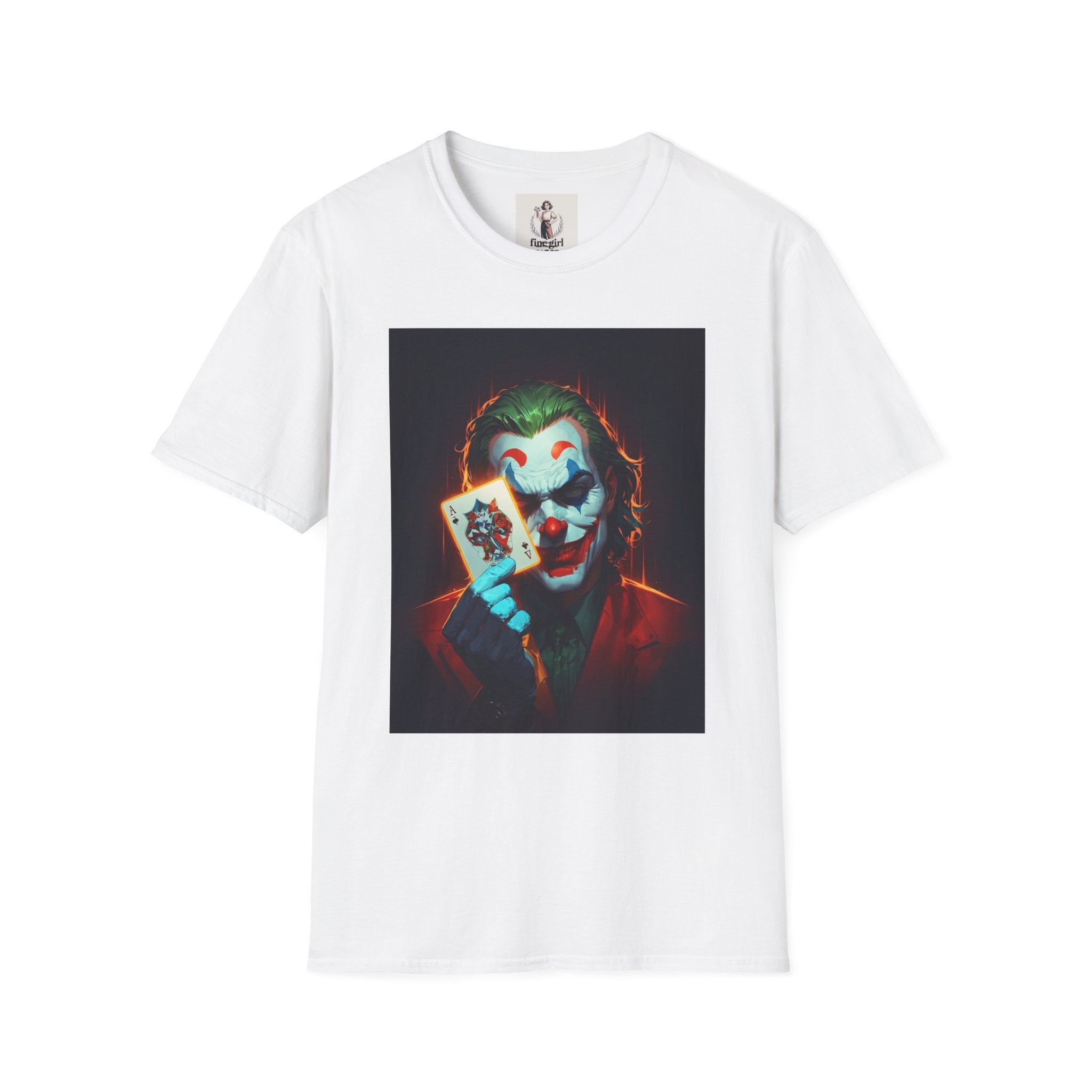 The Joker Superhero Marvel Unisex Softstyle T-Shirt, Comic Book Tee, Geeky Clothing, Cosplay Costume Top