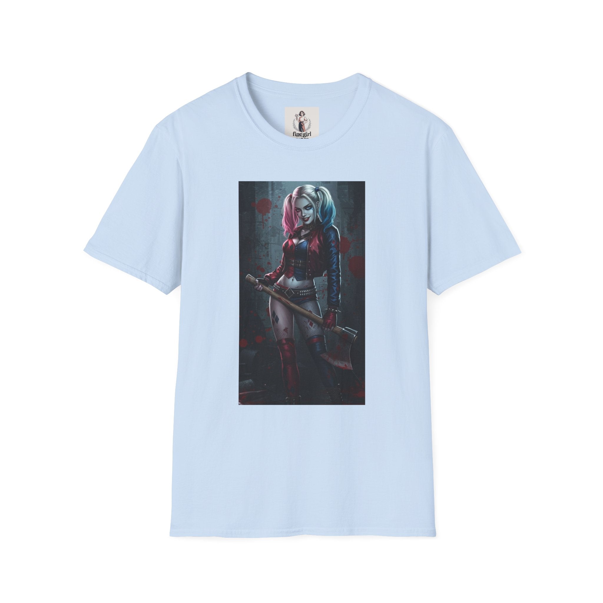 Haily Quinn Superhero Marvel Unisex Softstyle T-Shirt, Comic Book Tee, Graphic Novel Shirt, Geeky Clothing, Cosplay Costume Top