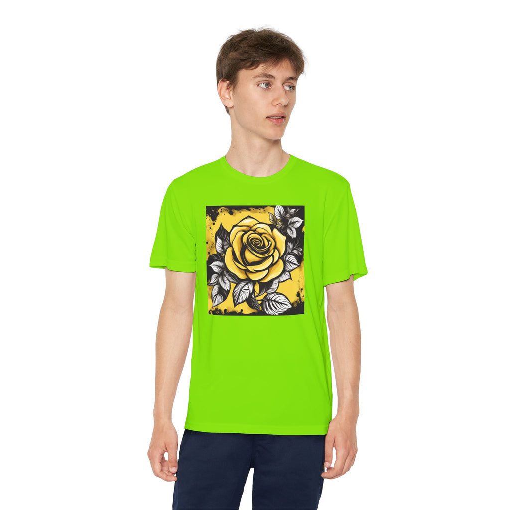 Flower Youth Tshirt, Girls Floral Tee, Kids Spring Shirt, Children's Botanical Top, Teen Blossom T-Shirt