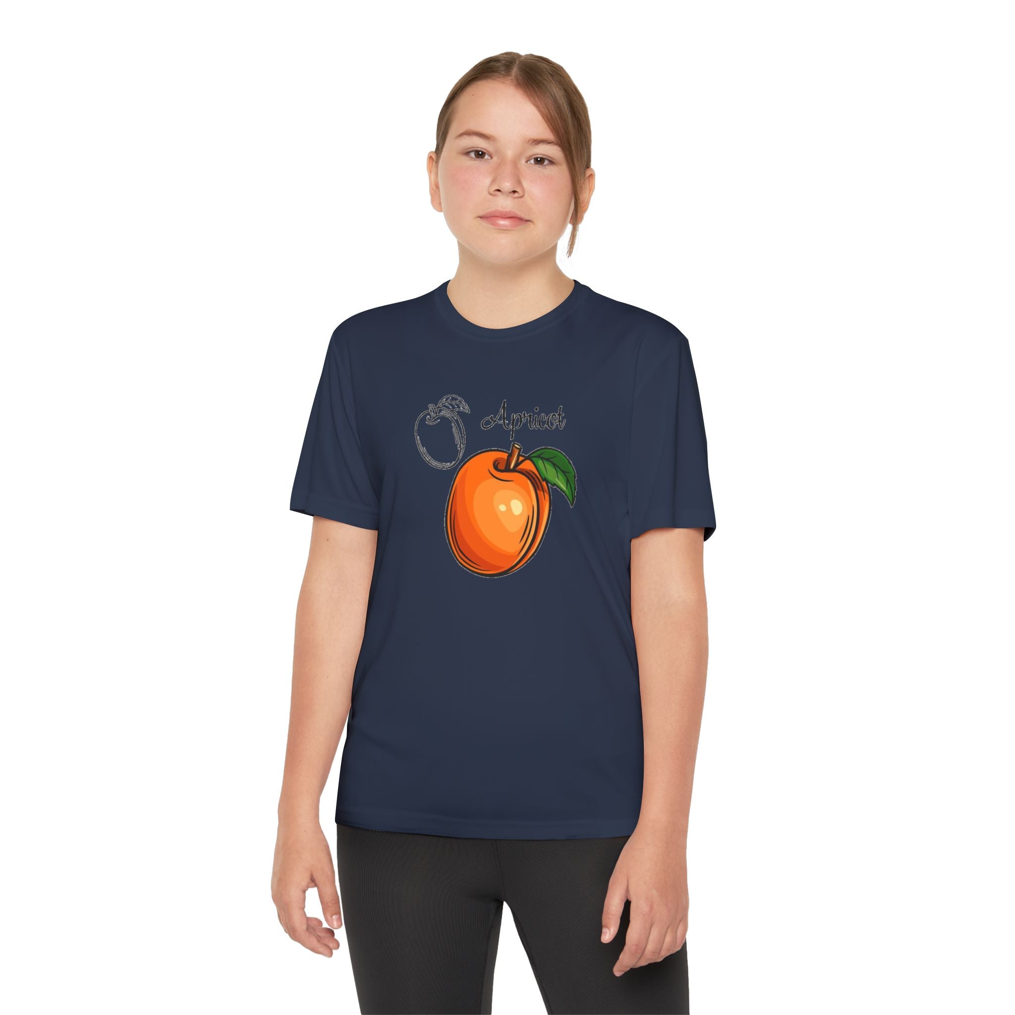 Apricot Youth T-Shirt Sports Graphic Tee, Cool Athletic Shirt for Kids, Perfect for Sports Events, Team Spirit